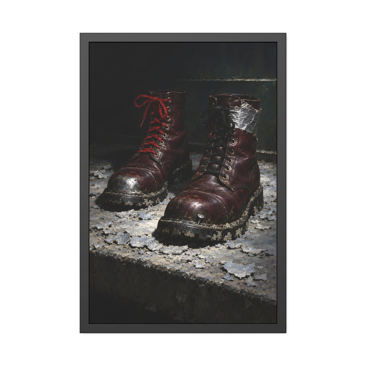 "The Litter on the Step": A Garabaggio Framed Print