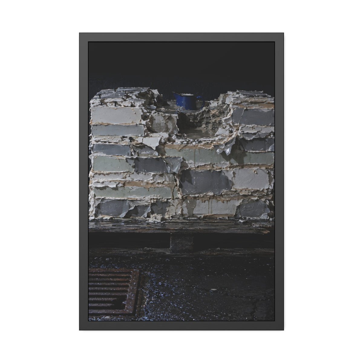 "The Blue Rim": A Garabaggio Framed Print