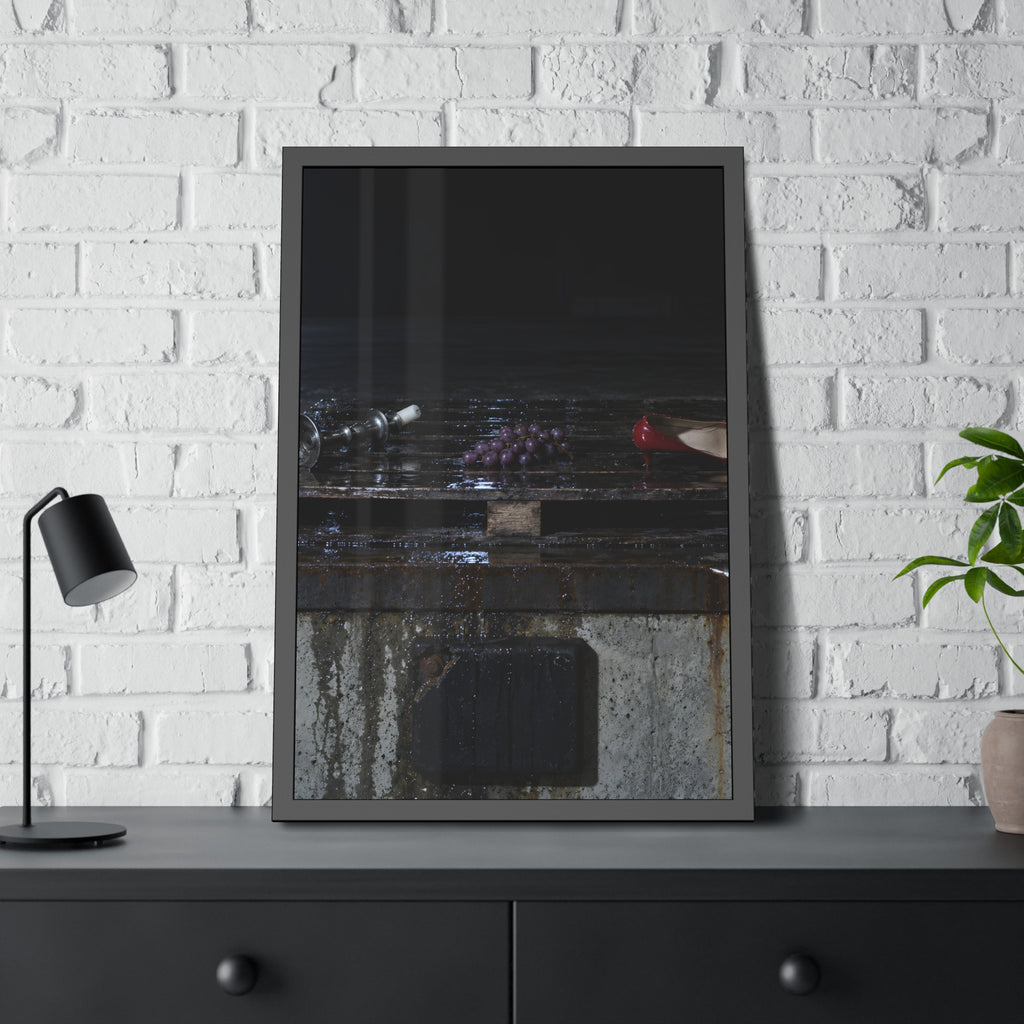 "What the Ice Let Go": A Garabaggio Framed Print