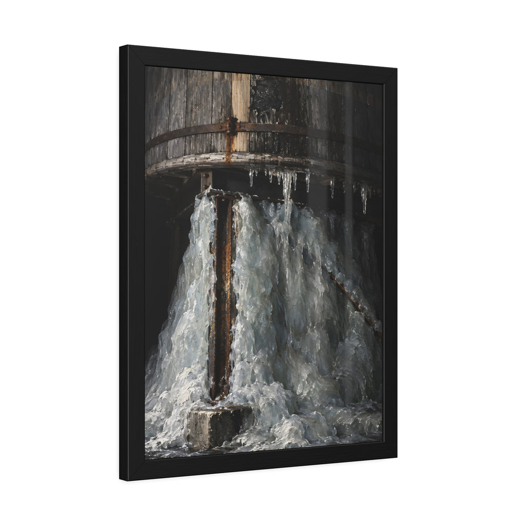 "The Pedestal of Ice": A Garabaggio Framed Print