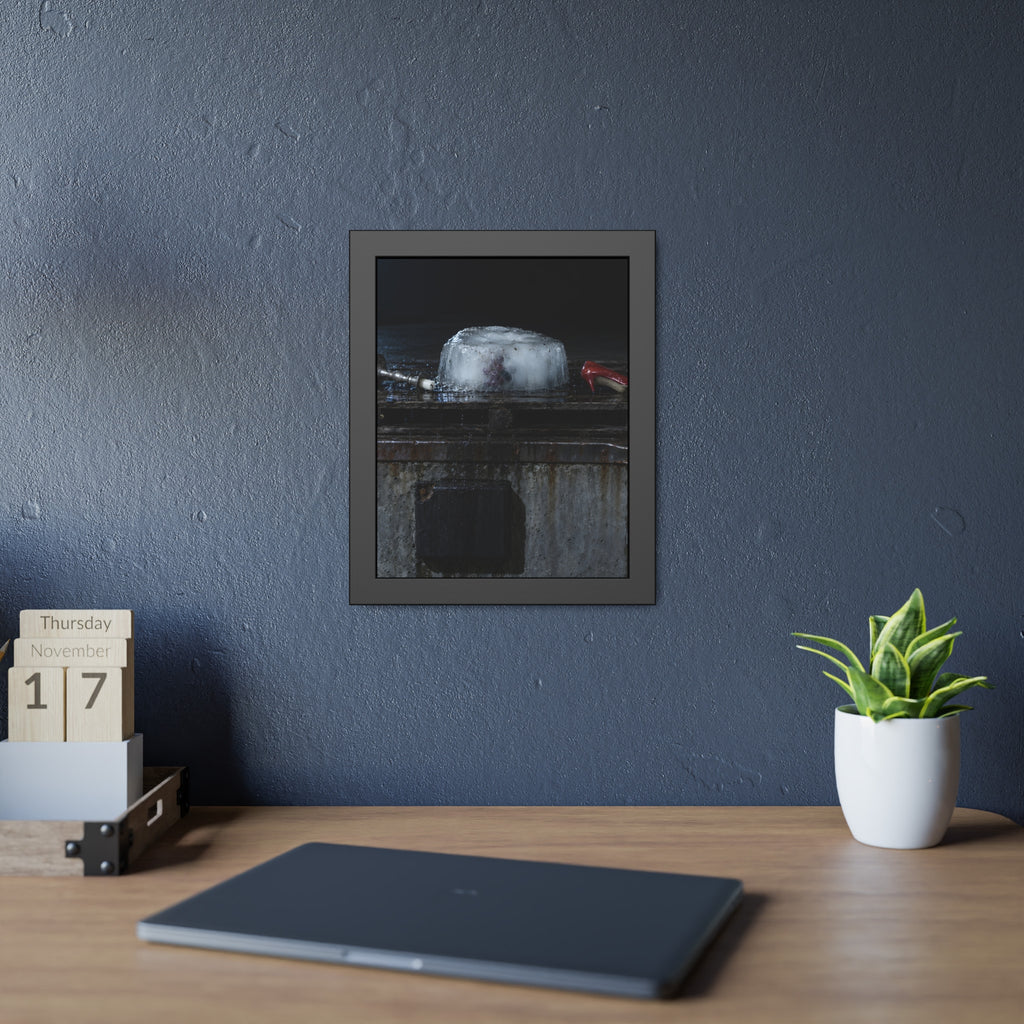 "The Shoe Stepped Out": A Garabaggio Framed Print