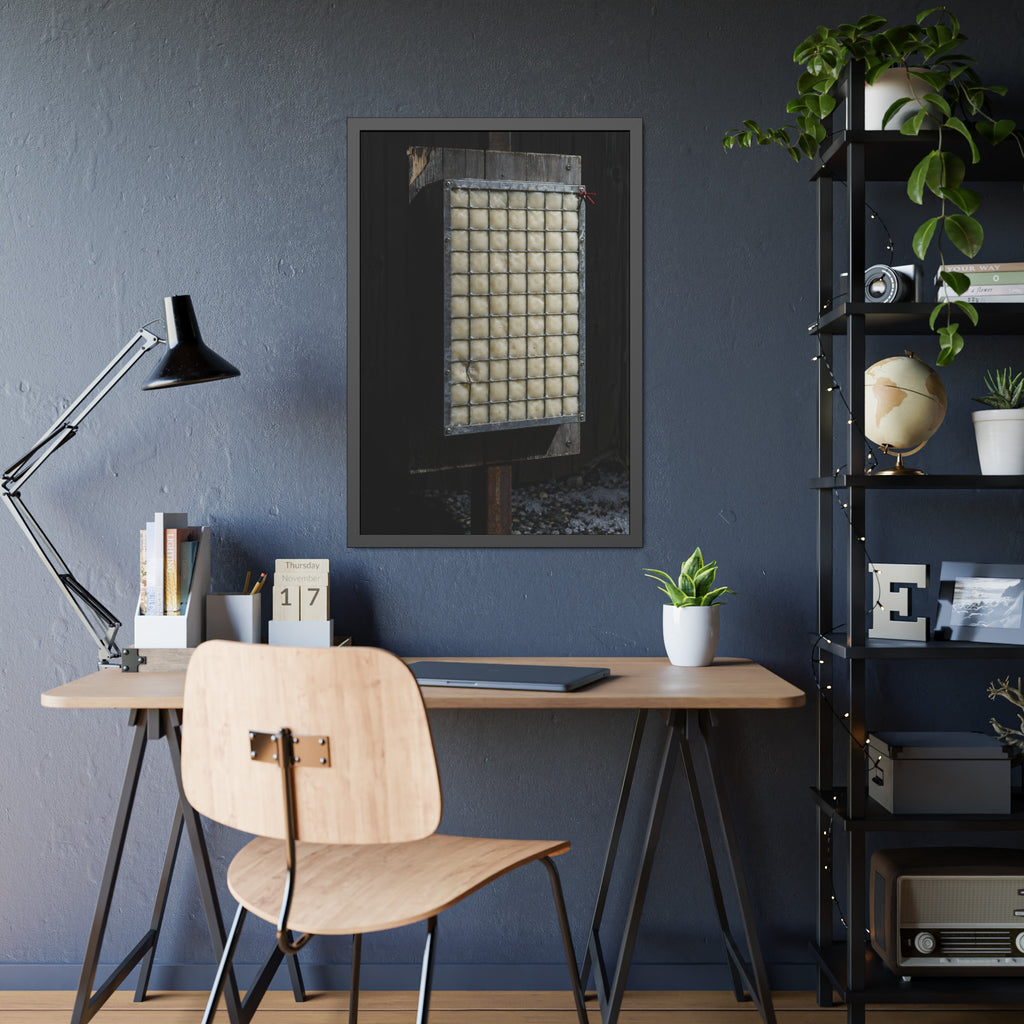 "The Box as Poured": A Garabaggio Framed Print