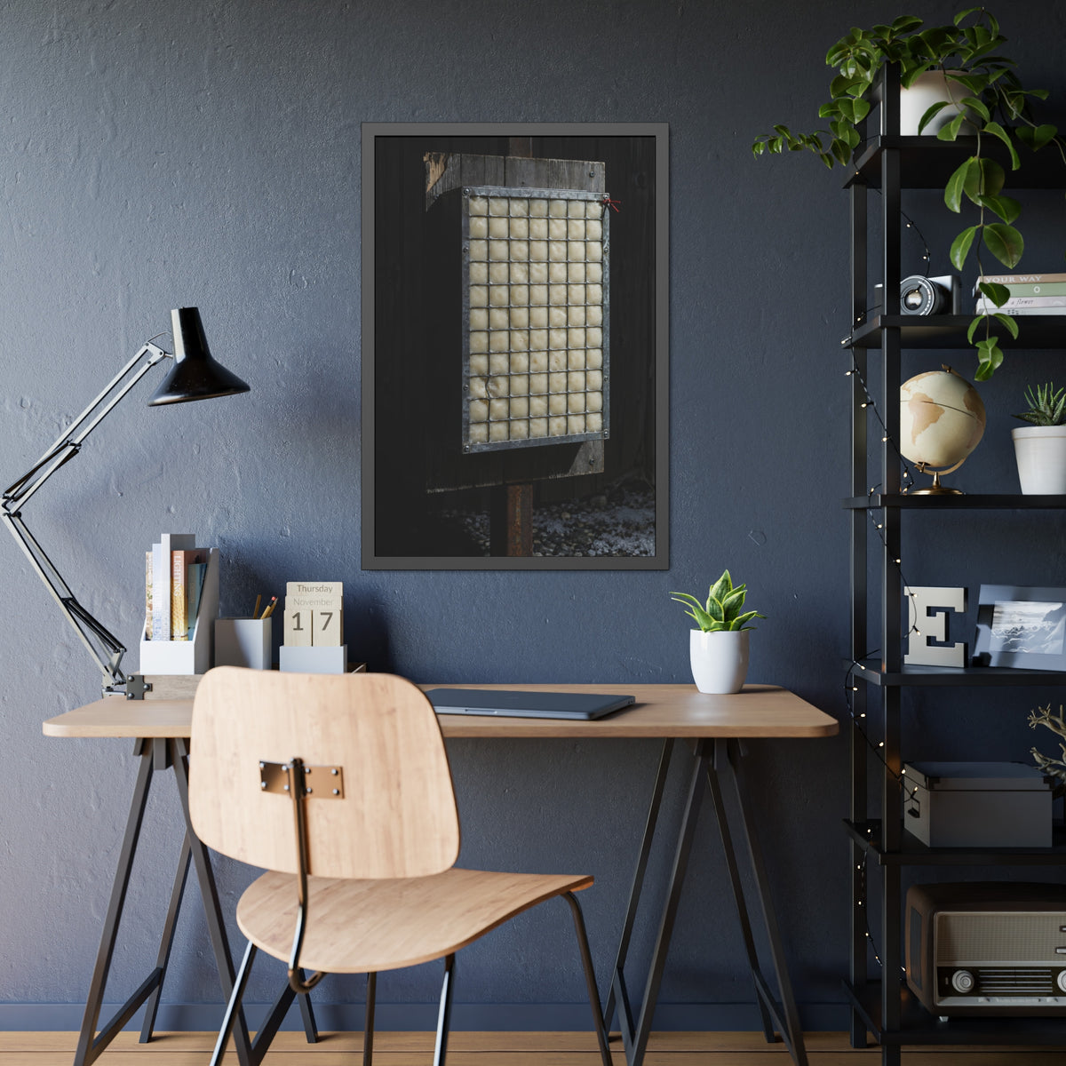 "The Box as Poured": A Garabaggio Framed Print