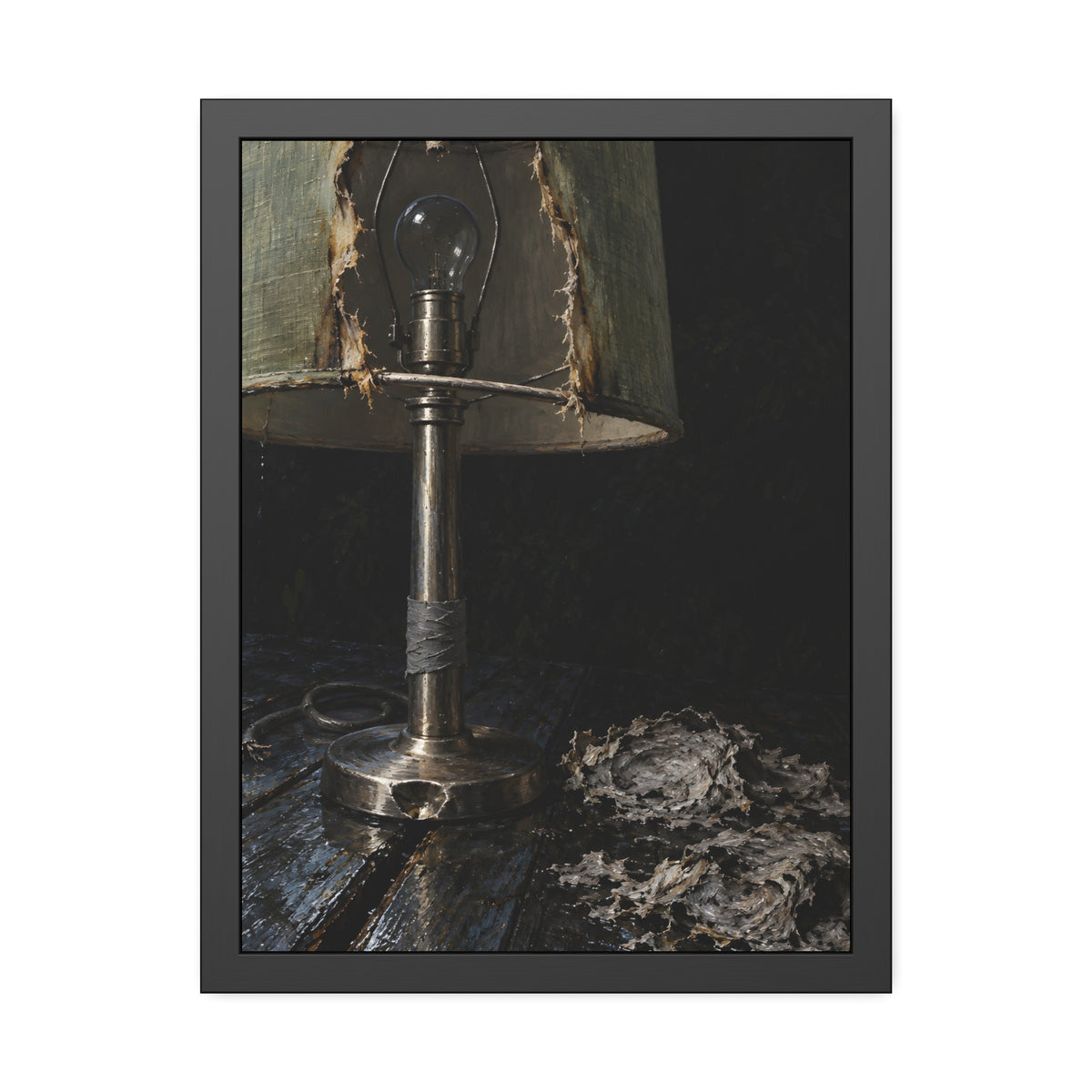 "The Stalk Under the Finial": A Garabaggio Framed Print
