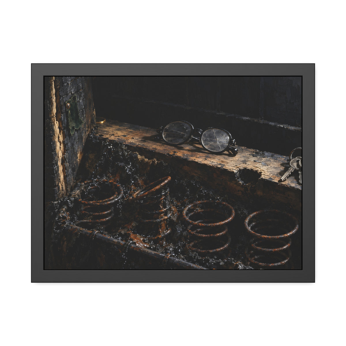"The Gold in the Corner": A Garabaggio Framed Print