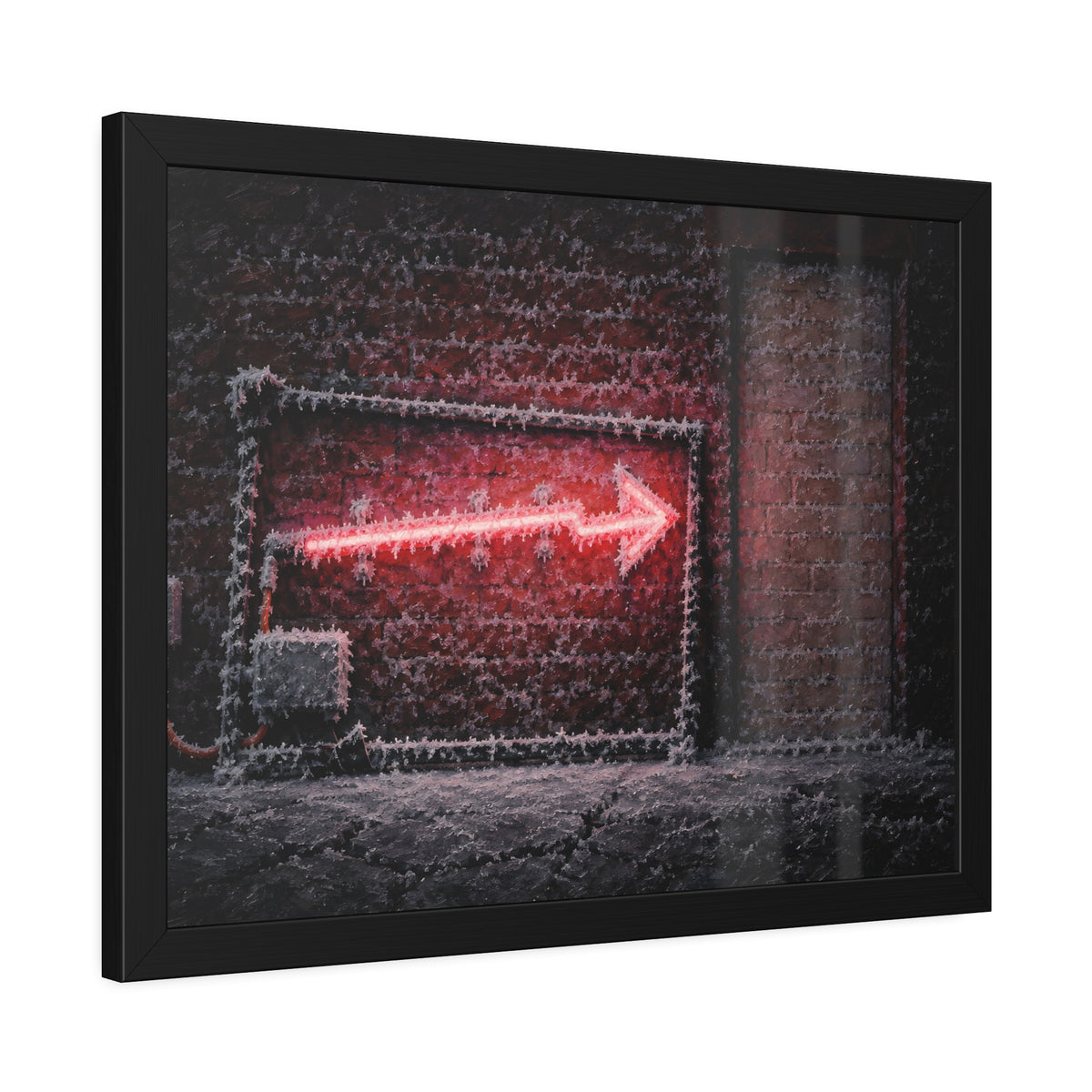 "The Hoarfrost": A Garabaggio Framed Print