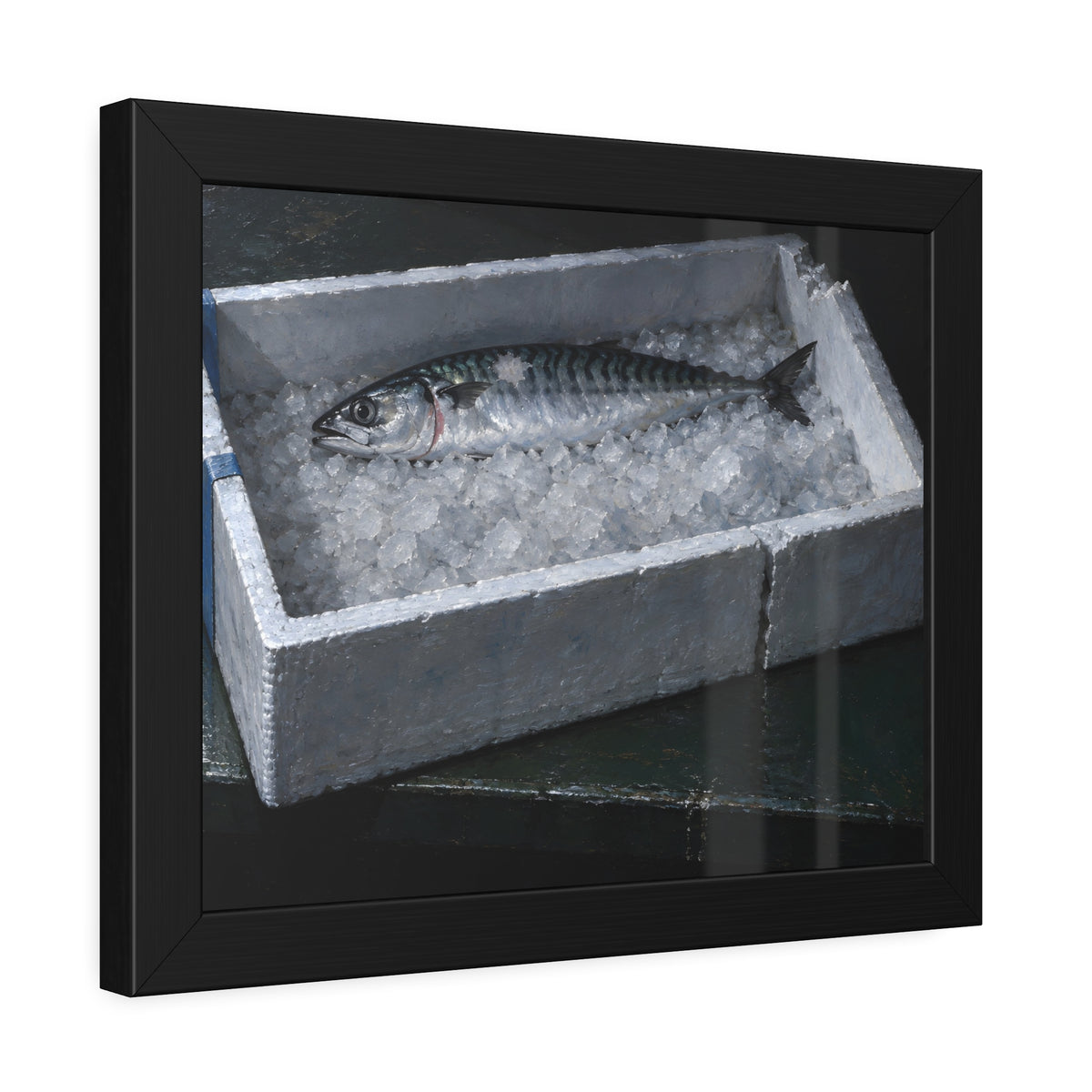 "The Ice Sunk Below the Rim": A Garabaggio Framed Print