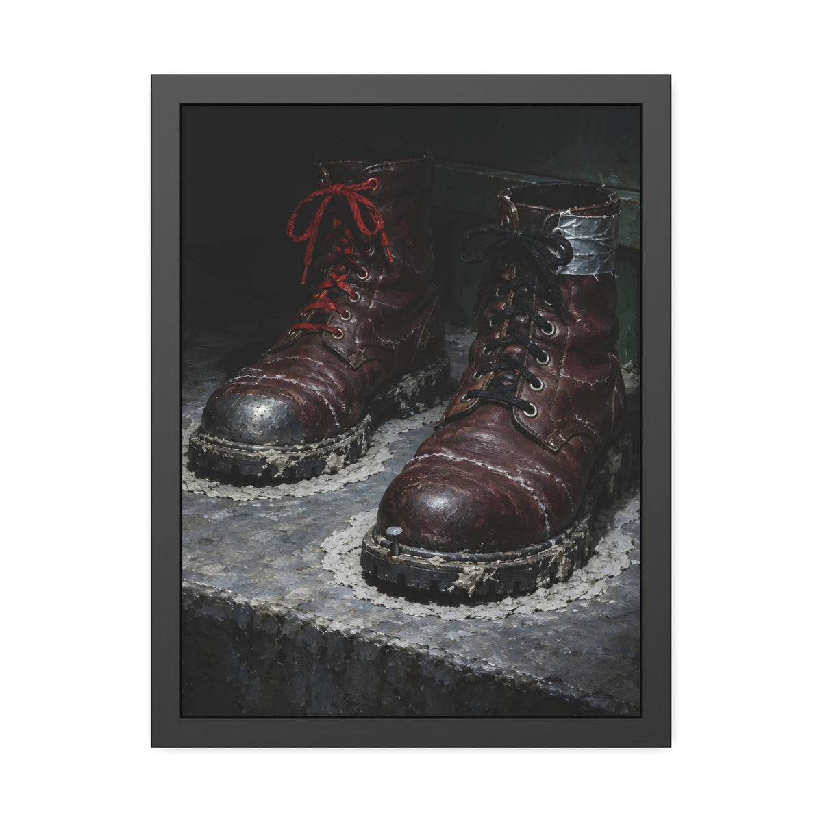 "The Two Pale Rings": A Garabaggio Framed Print
