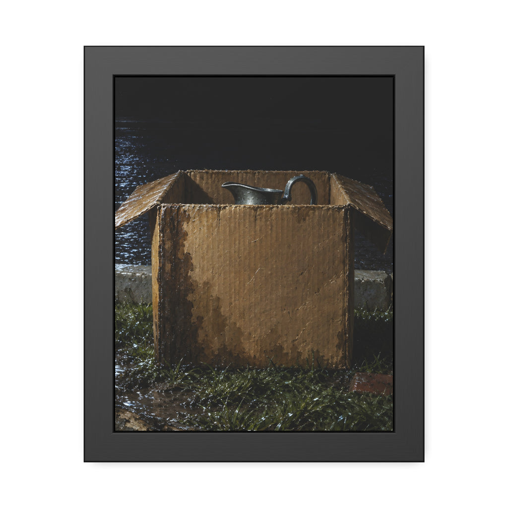 "The Lip Above the Flaps": A Garabaggio Framed Print