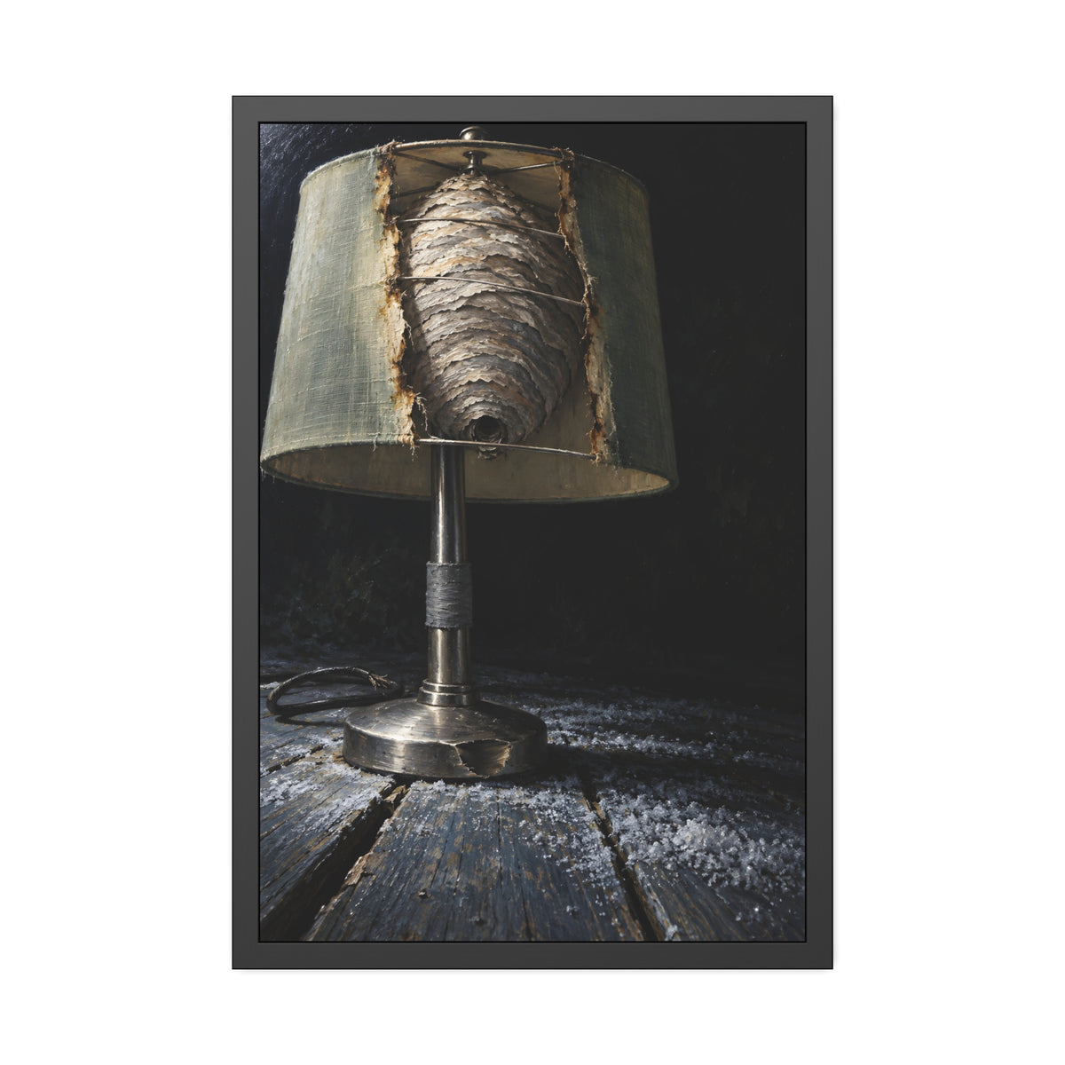 "The Paper Globe in the Shade": A Garabaggio Framed Print