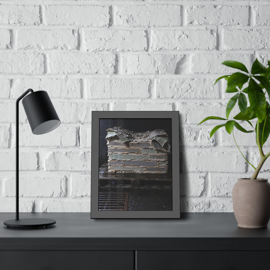 "The Facing Lets Go": A Garabaggio Framed Print
