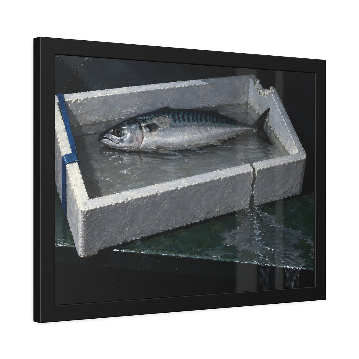 "The Waterline Falling": A Garabaggio Framed Print