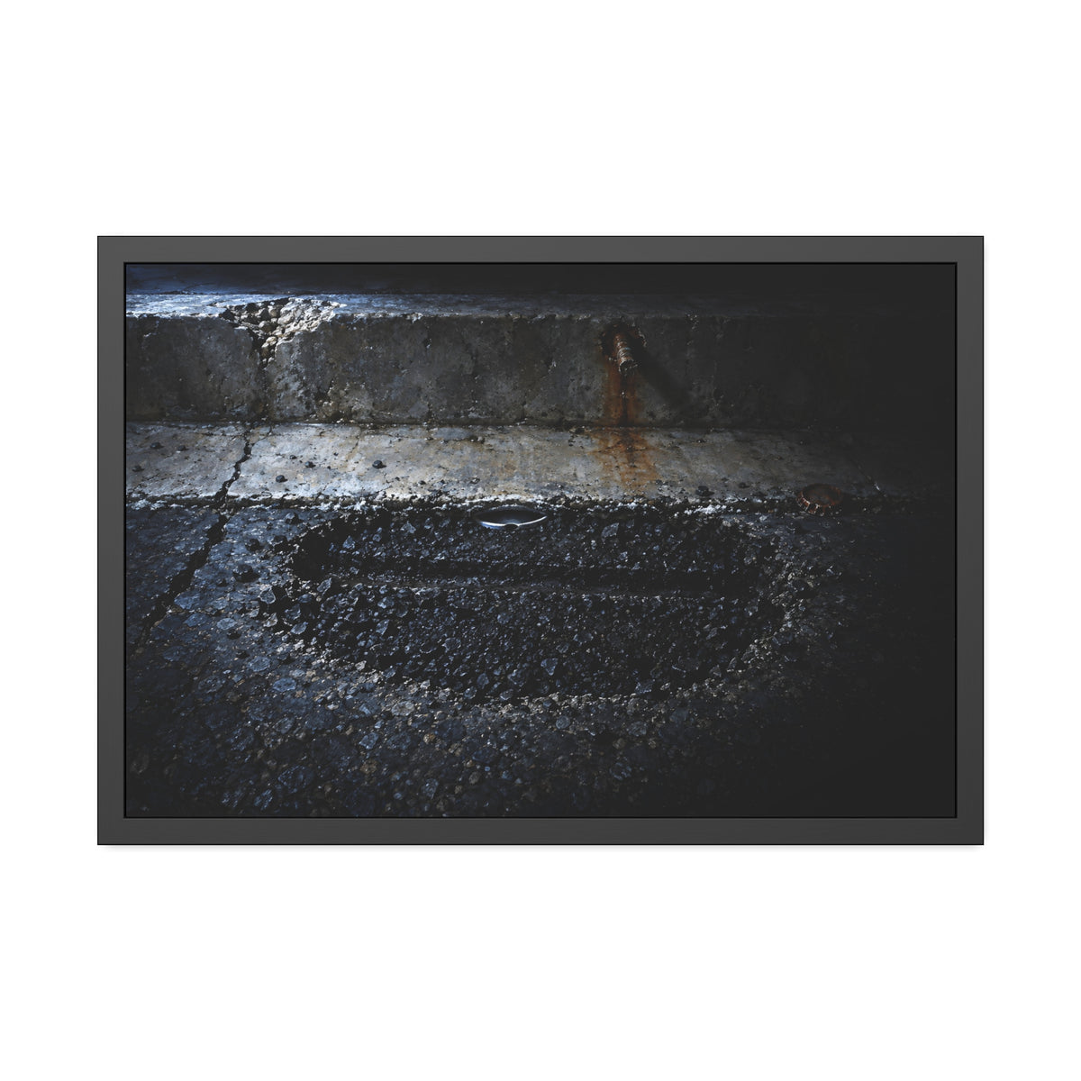 "The Rut Across the Patch": A Garabaggio Framed Print
