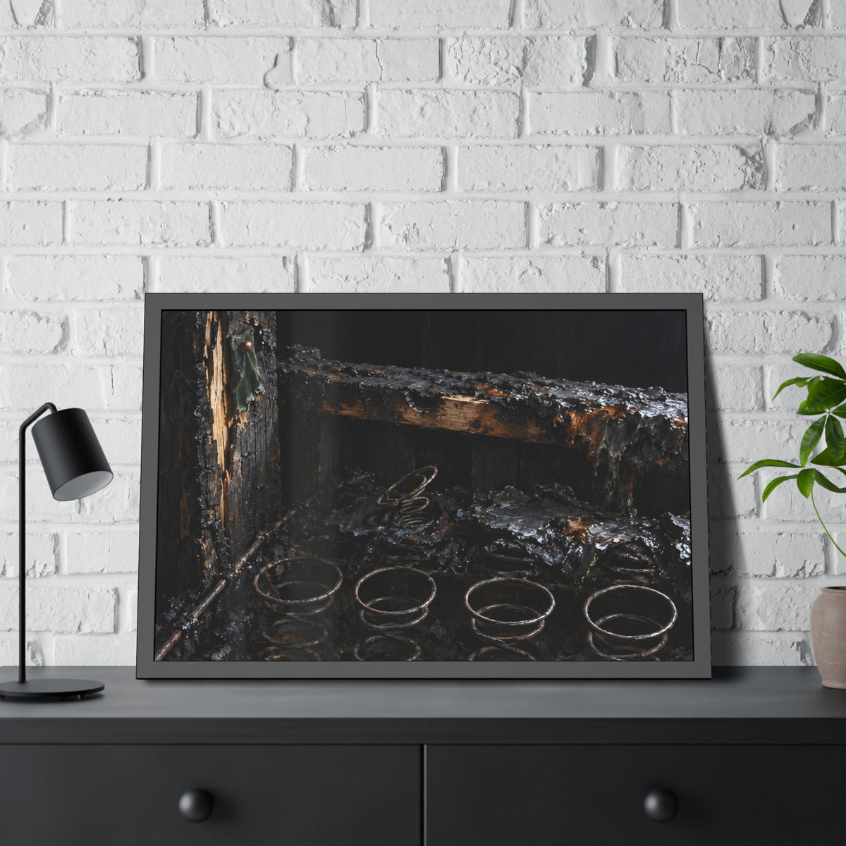 "The Front Row Bare": A Garabaggio Framed Print