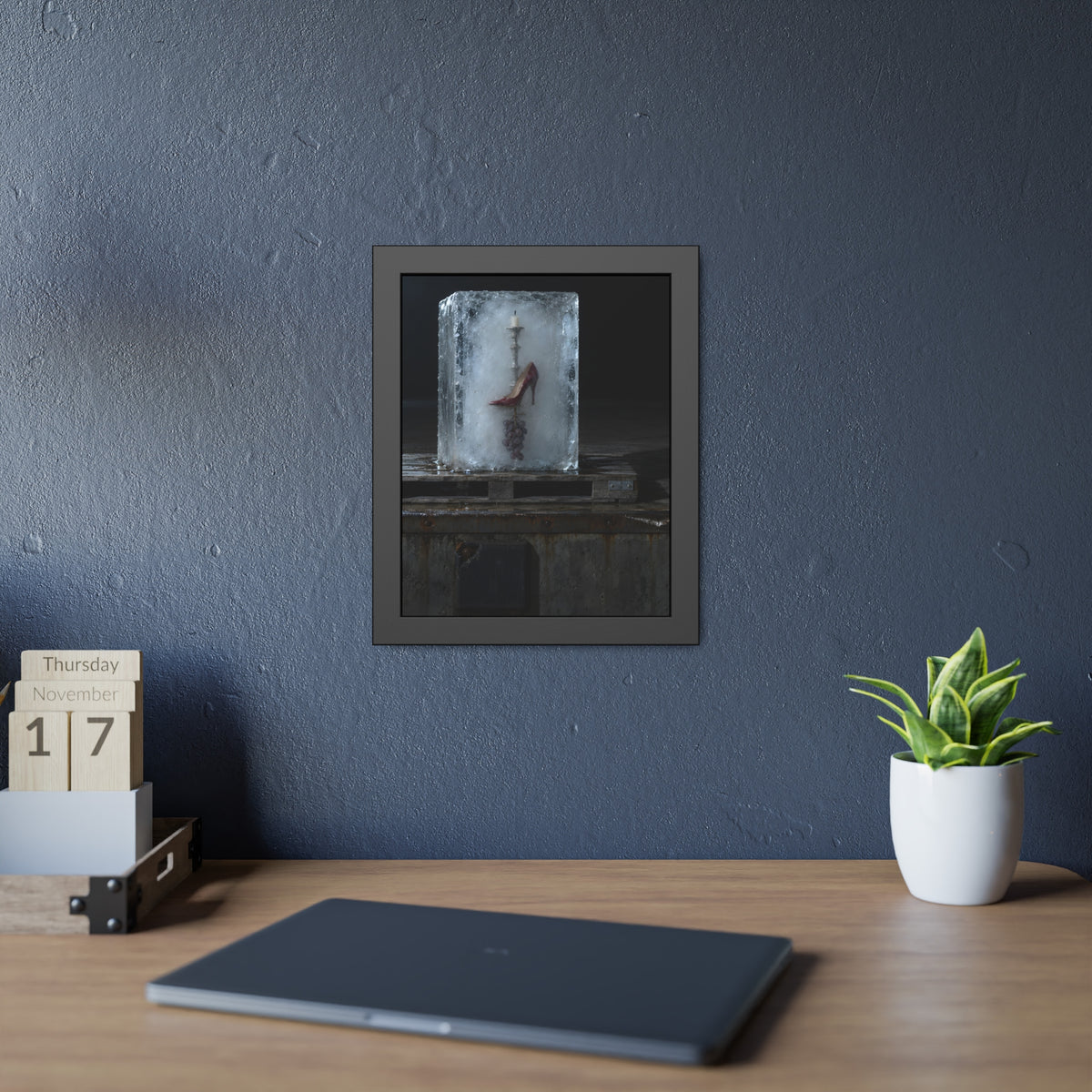 "The Whole Block": A Garabaggio Framed Print