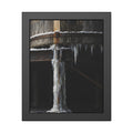 "Snow on the Hoop": A Garabaggio Framed Print