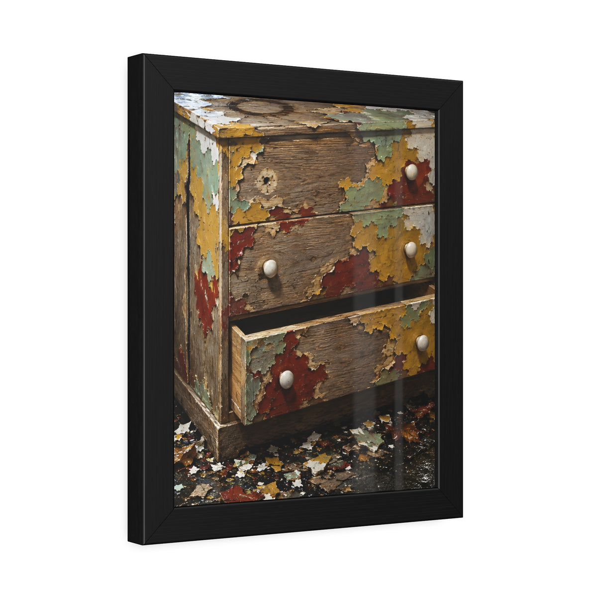 "Islands of Four Colours": A Garabaggio Framed Print