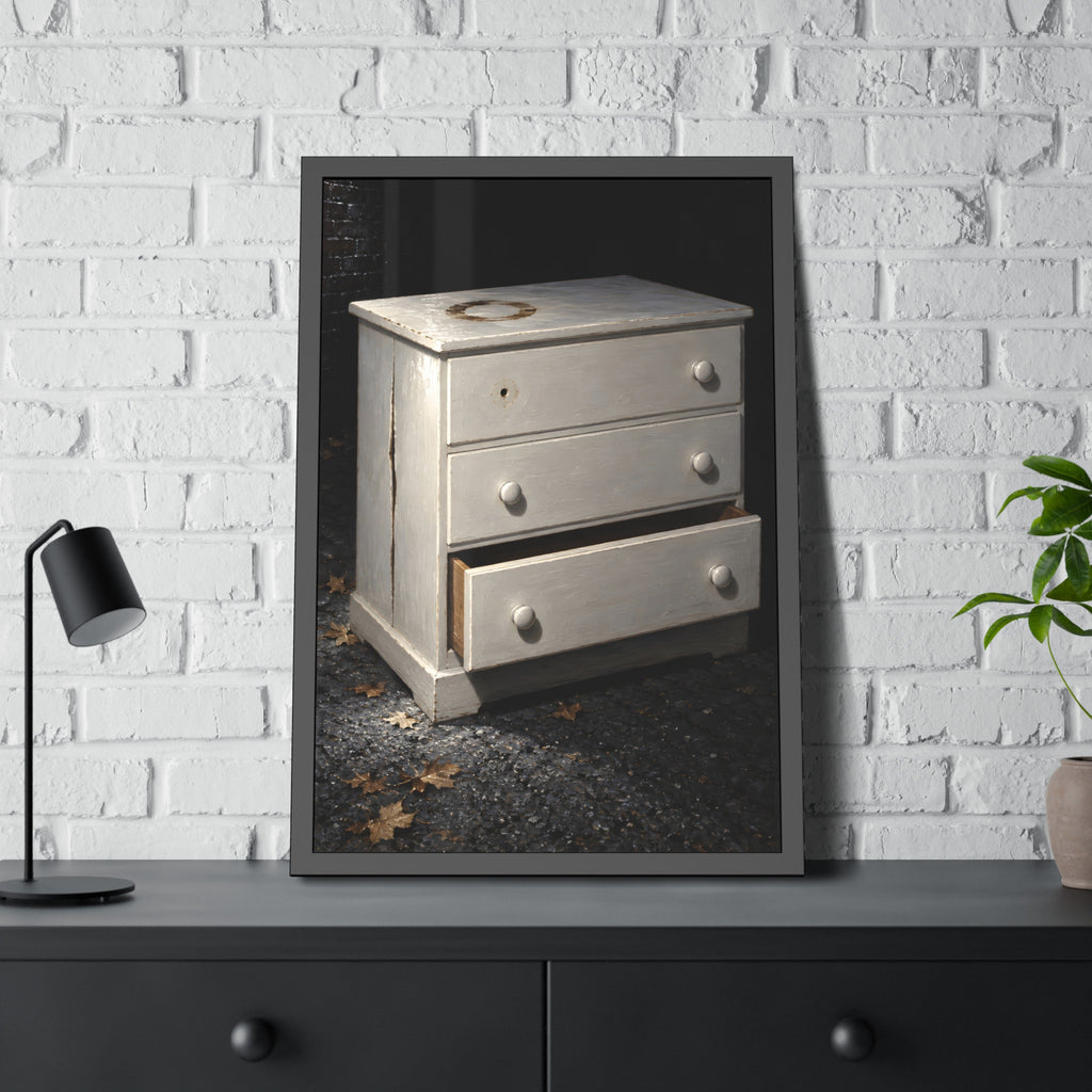 "The White Over Everything": A Garabaggio Framed Print