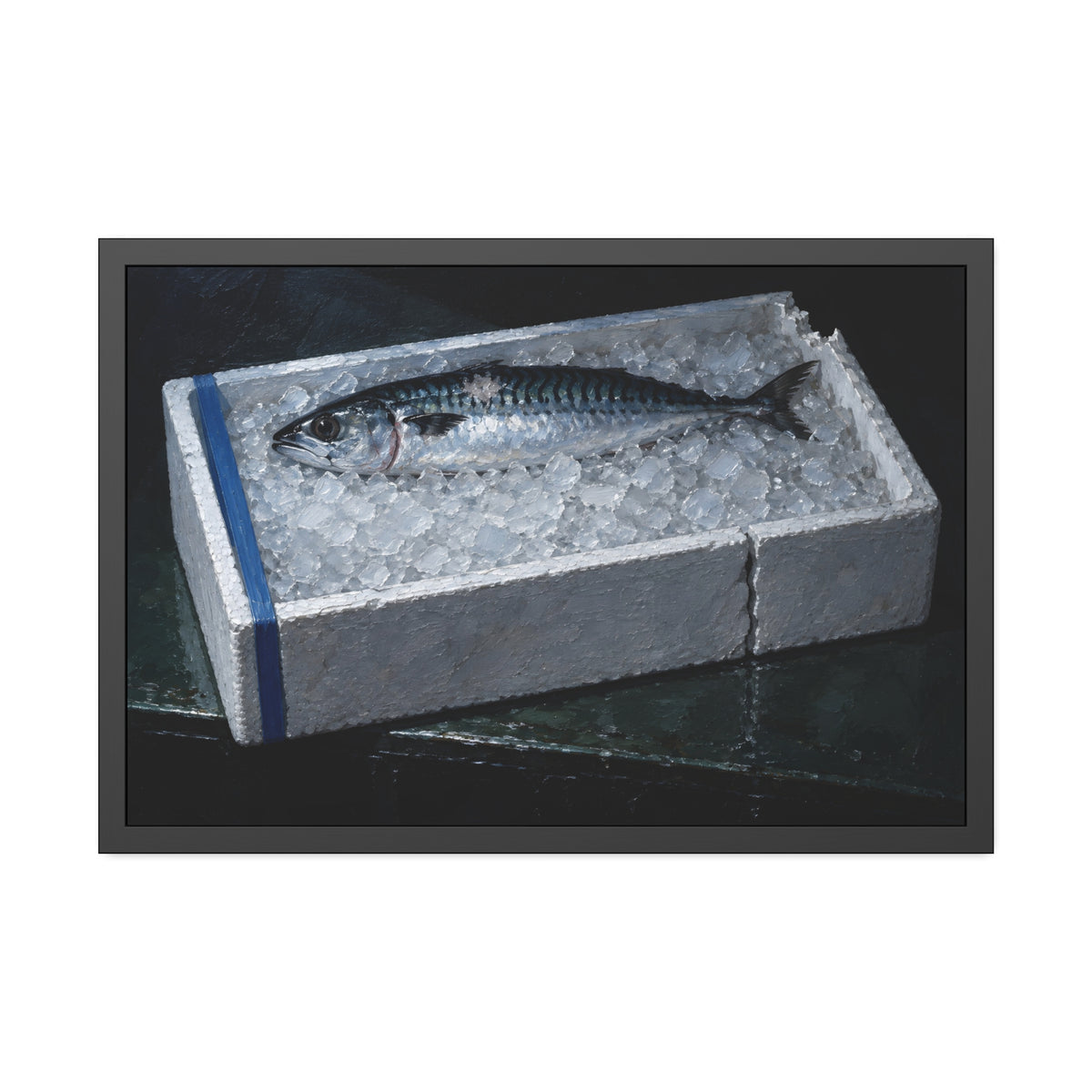 "The Ice Level With the Rim": A Garabaggio Framed Print