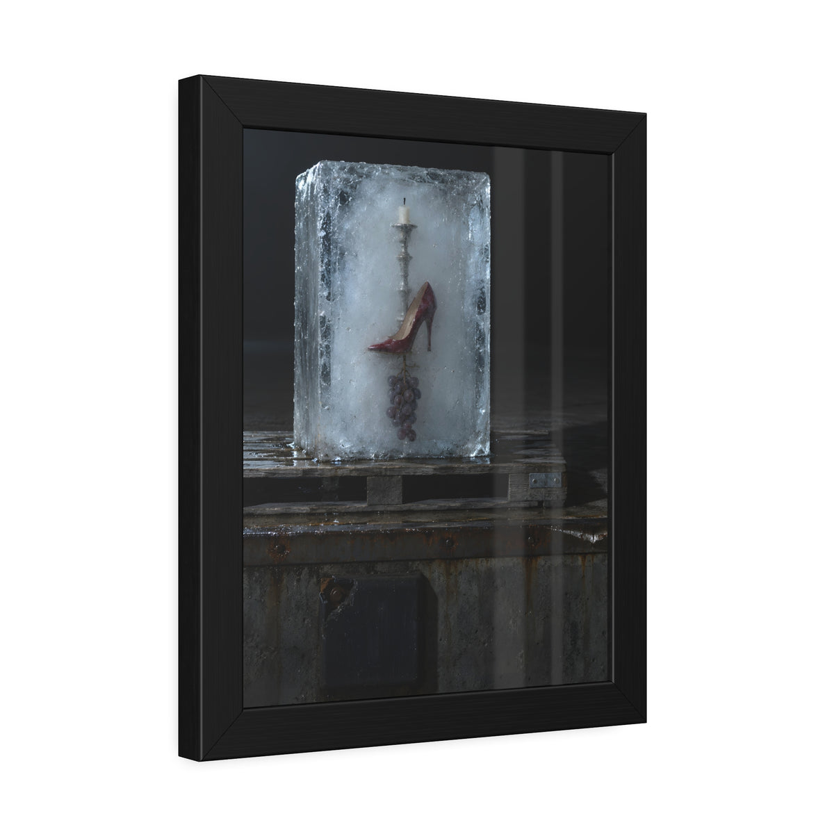 "The Whole Block": A Garabaggio Framed Print