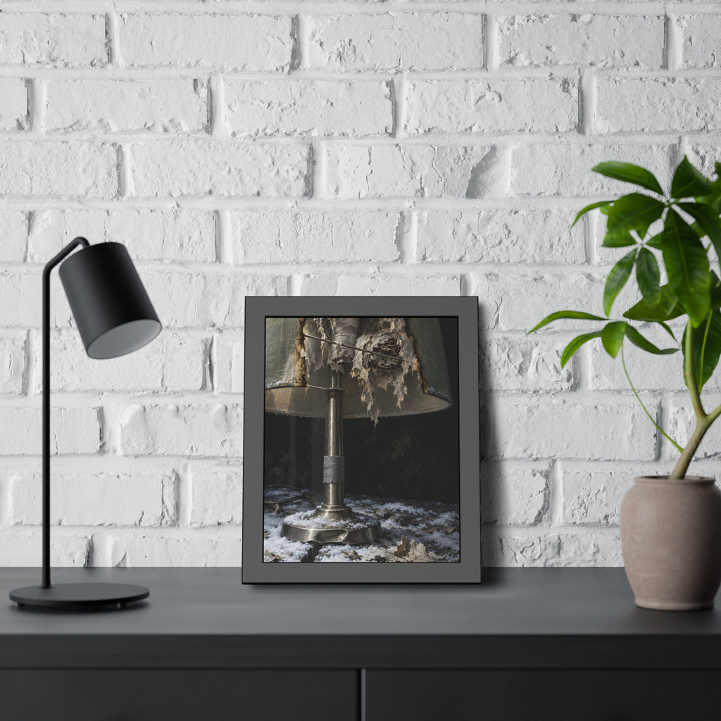 "Snow on the Shade": A Garabaggio Framed Print