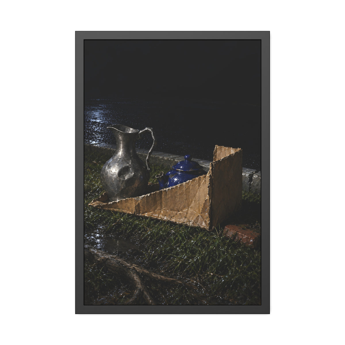 "The Broken Spout": A Garabaggio Framed Print