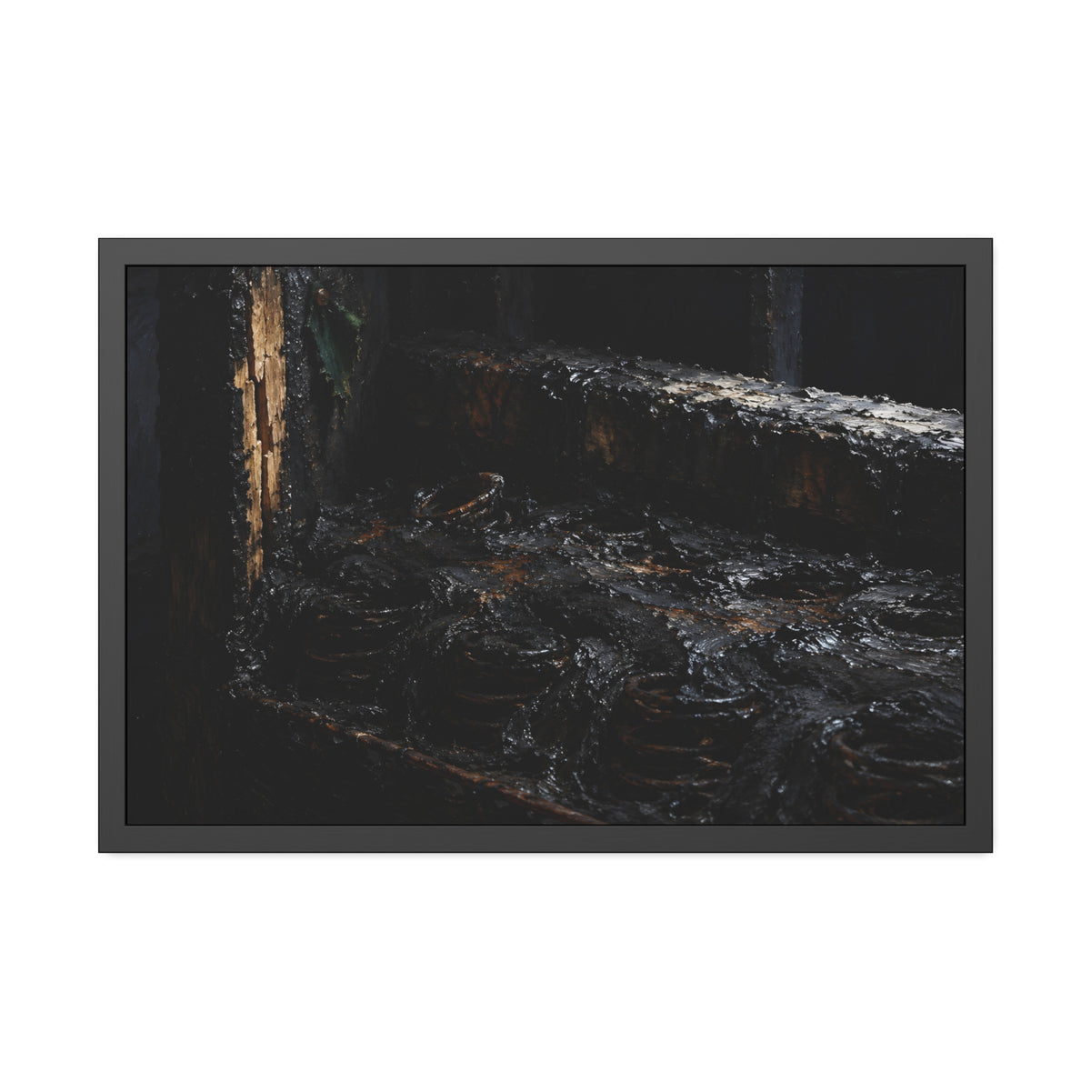 "The Black Crust": A Garabaggio Framed Print