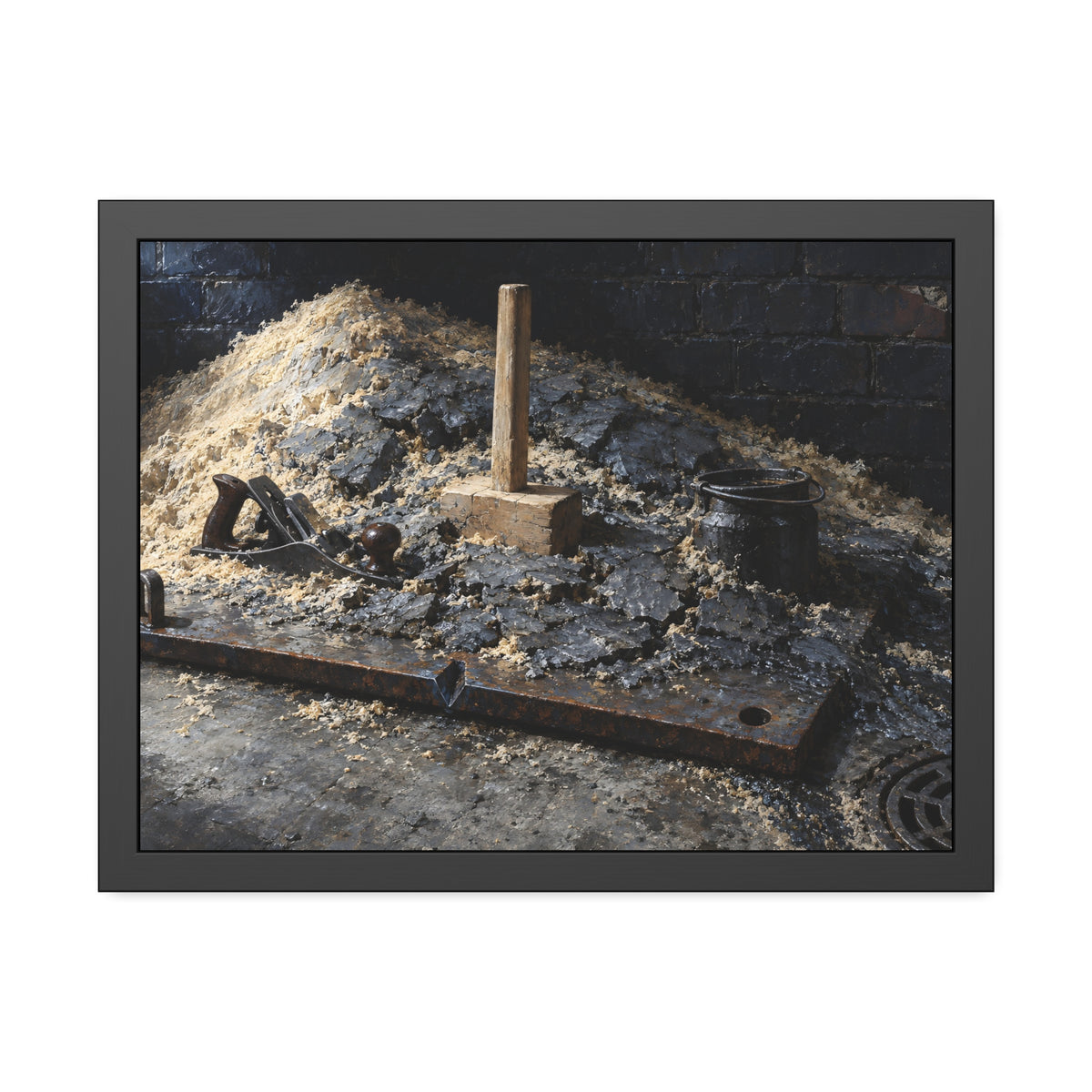 "The Crust Breaking": A Garabaggio Framed Print