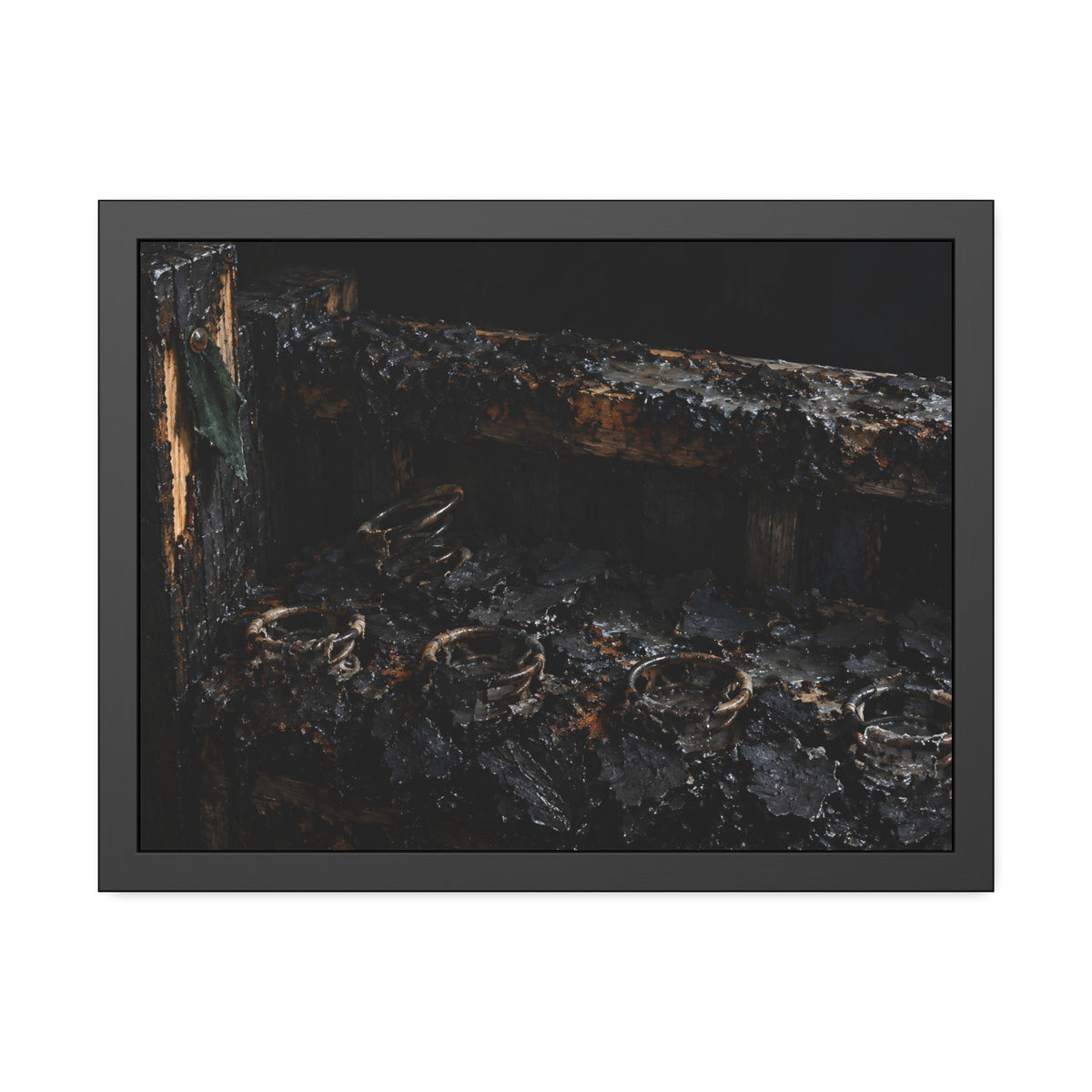 "The Crust Breaking on the Coils": A Garabaggio Framed Print