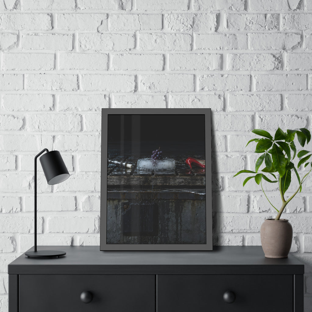 "The Grapes in the Slab": A Garabaggio Framed Print