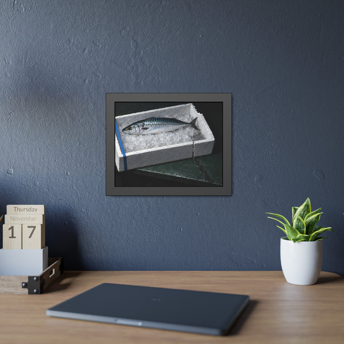 "The First Water Through the Crack": A Garabaggio Framed Print