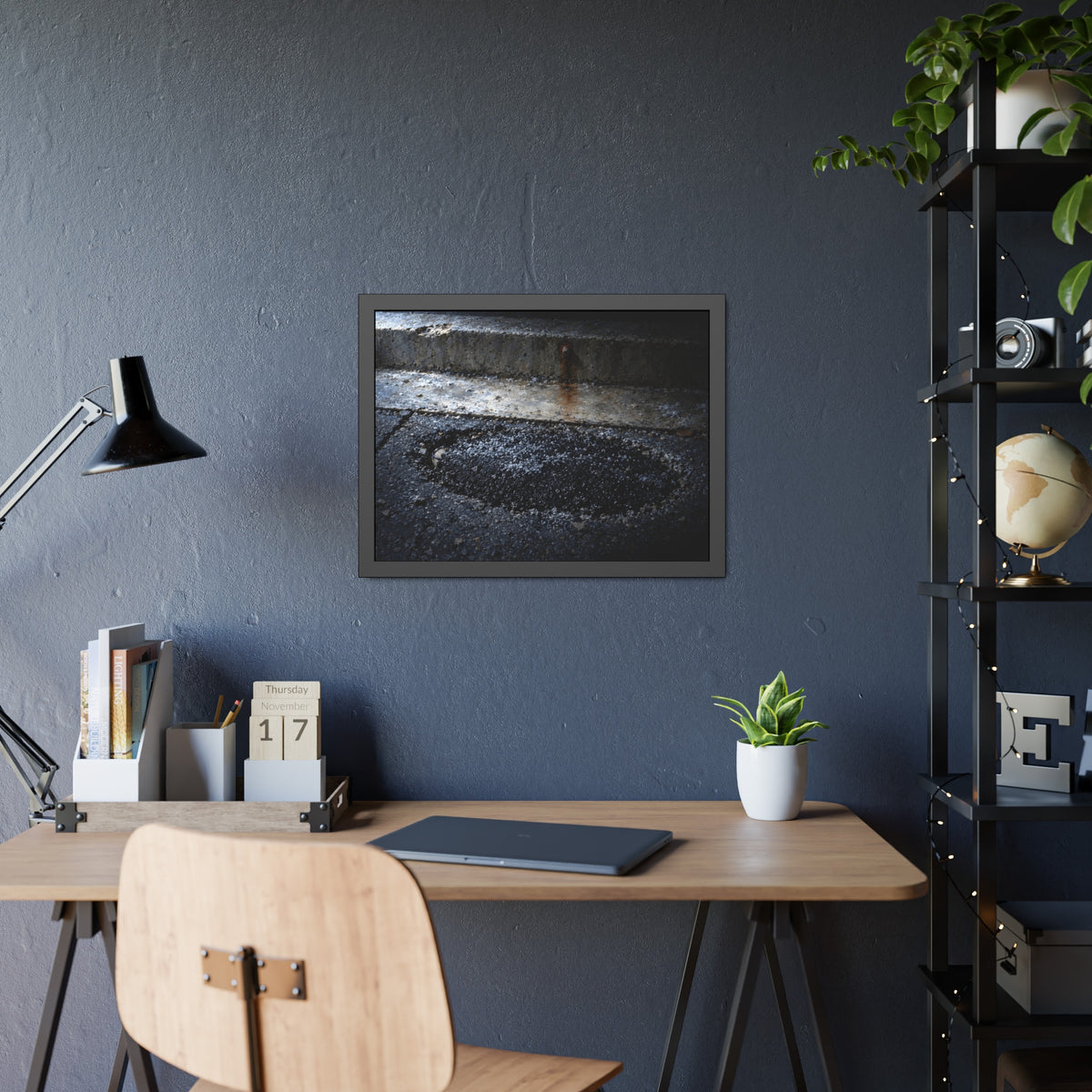 "The Rim at the Edge of the Patch": A Garabaggio Framed Print