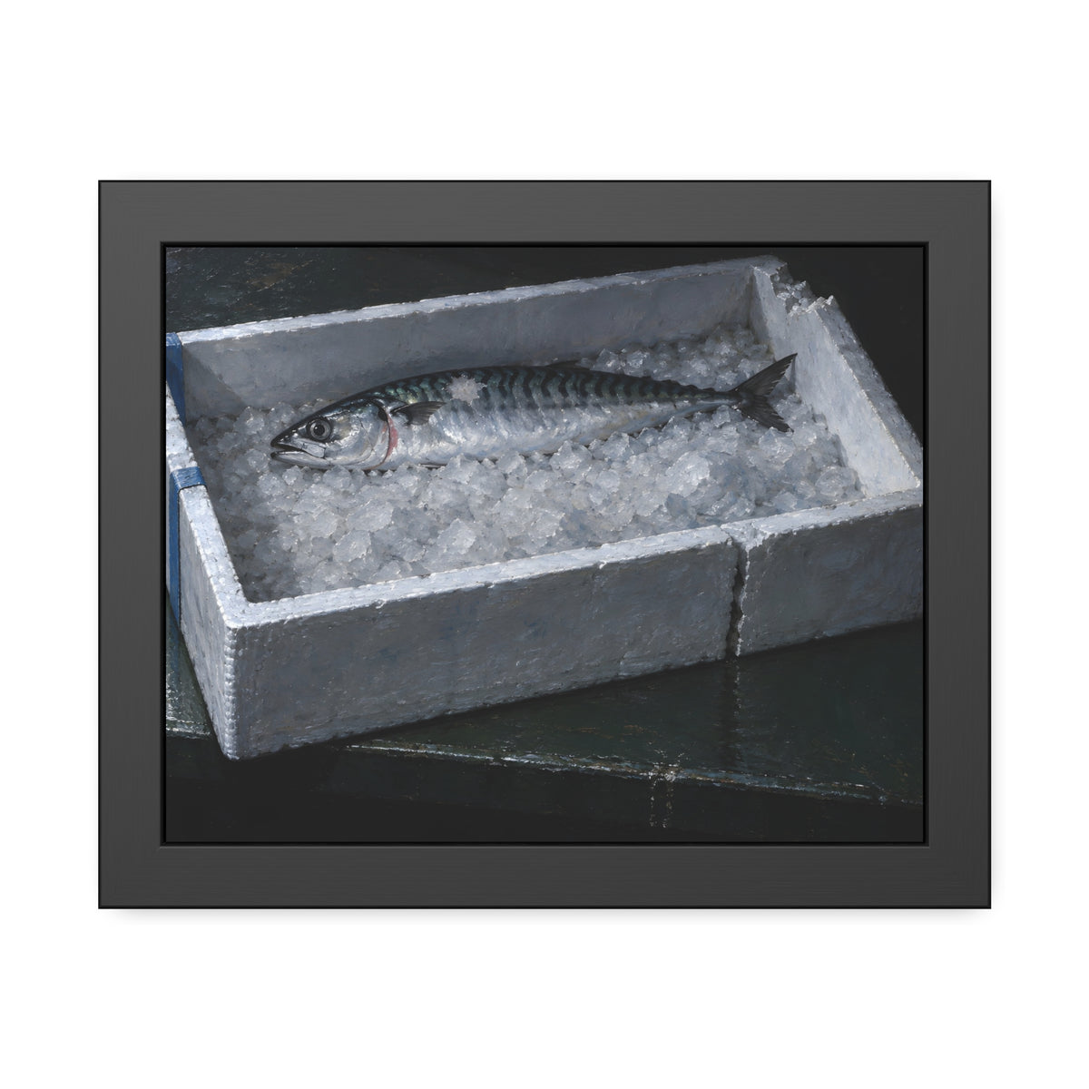 "The Ice Sunk Below the Rim": A Garabaggio Framed Print