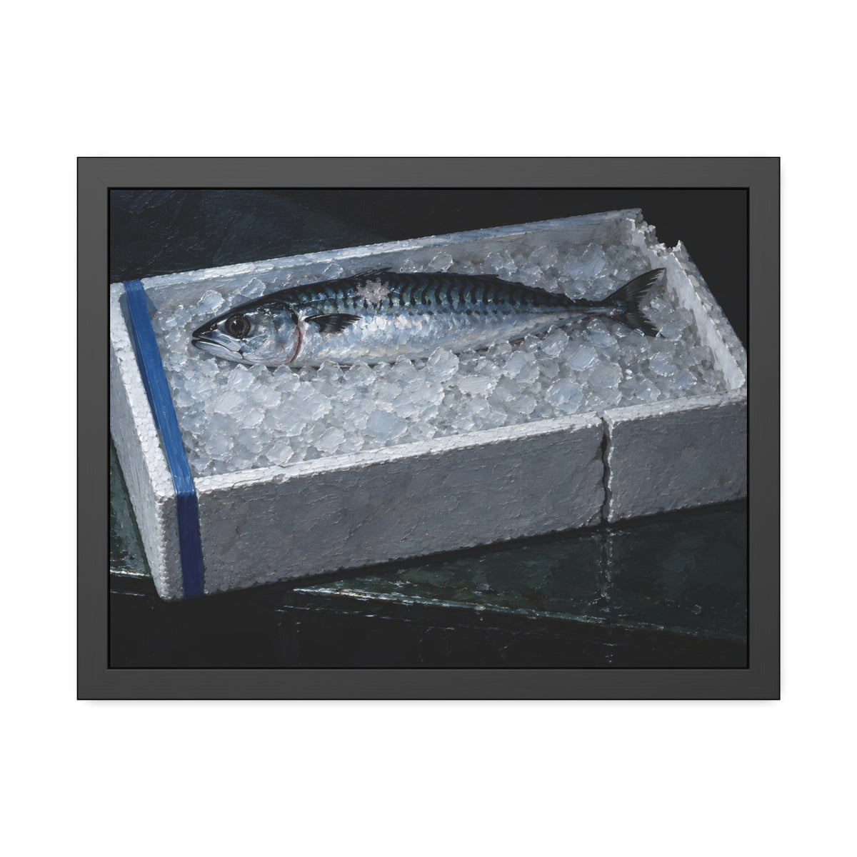 "The Ice Level With the Rim": A Garabaggio Framed Print