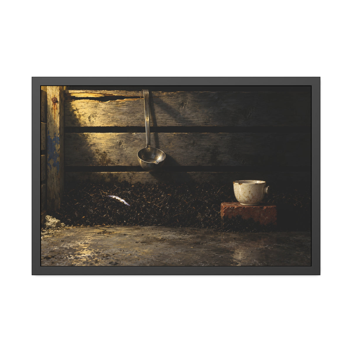 "The Oyster's Edge": A Garabaggio Framed Print