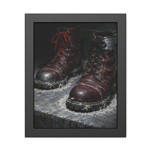 "The Two Pale Rings": A Garabaggio Framed Print