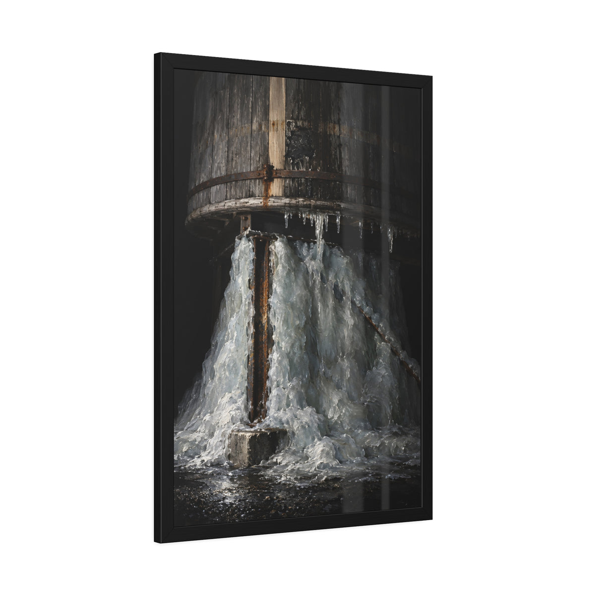 "The Pedestal of Ice": A Garabaggio Framed Print