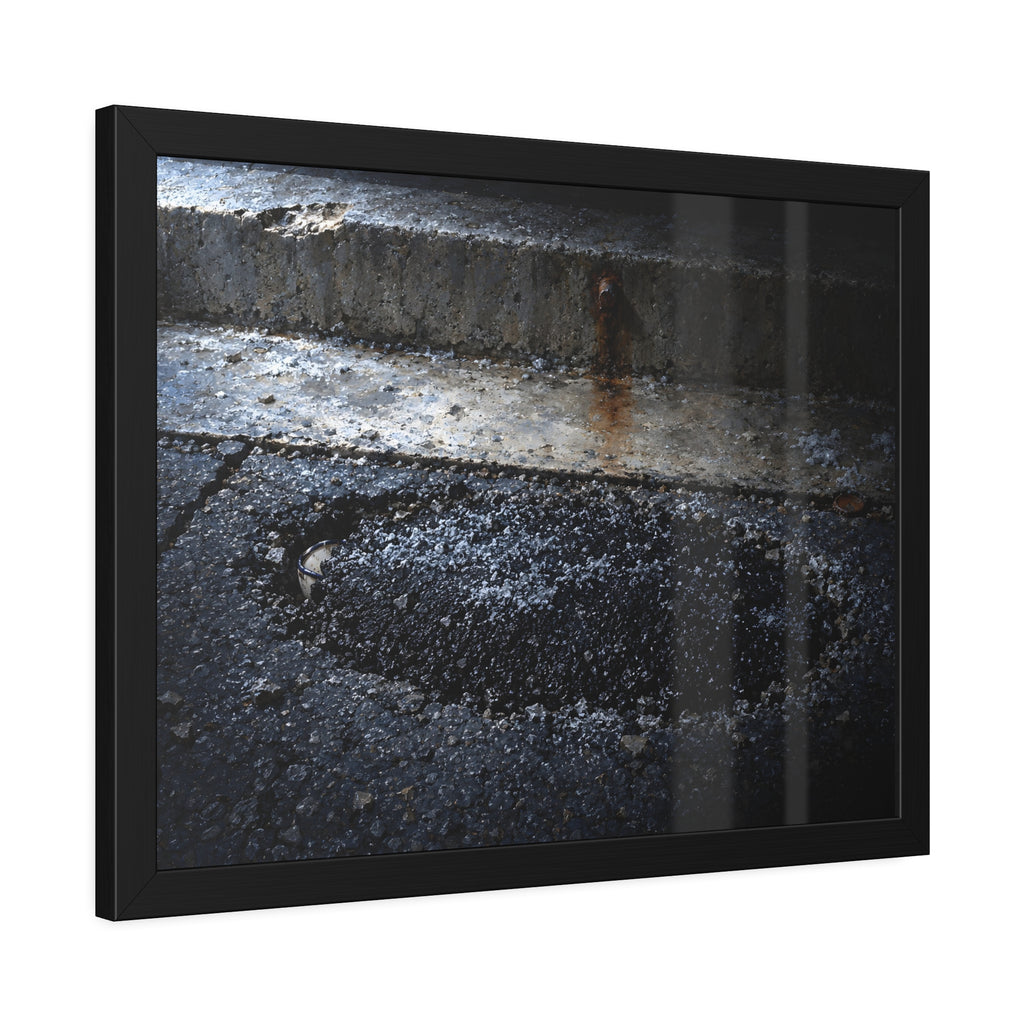 "The Rim at the Edge of the Patch": A Garabaggio Framed Print