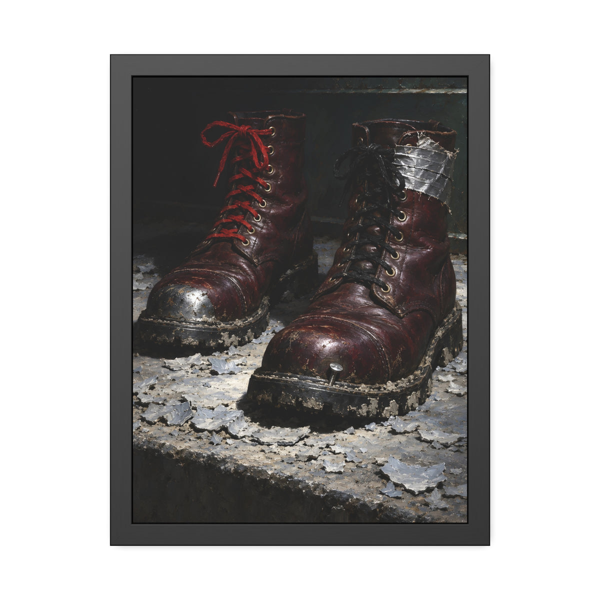 "The Litter on the Step": A Garabaggio Framed Print