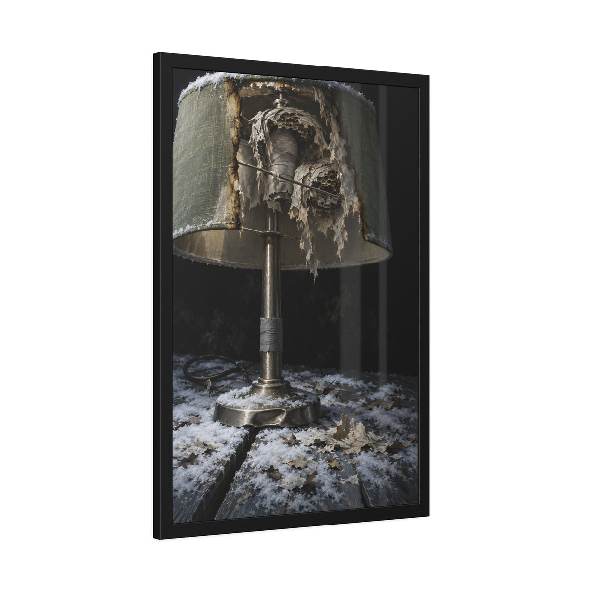 "Snow on the Shade": A Garabaggio Framed Print