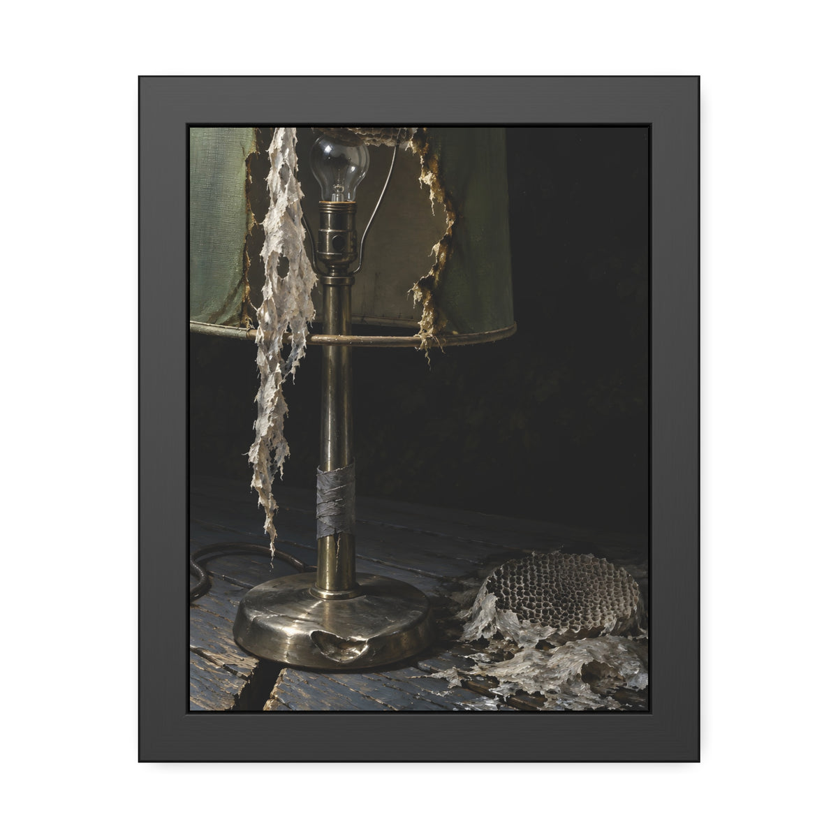 "The Rags on the Harp": A Garabaggio Framed Print