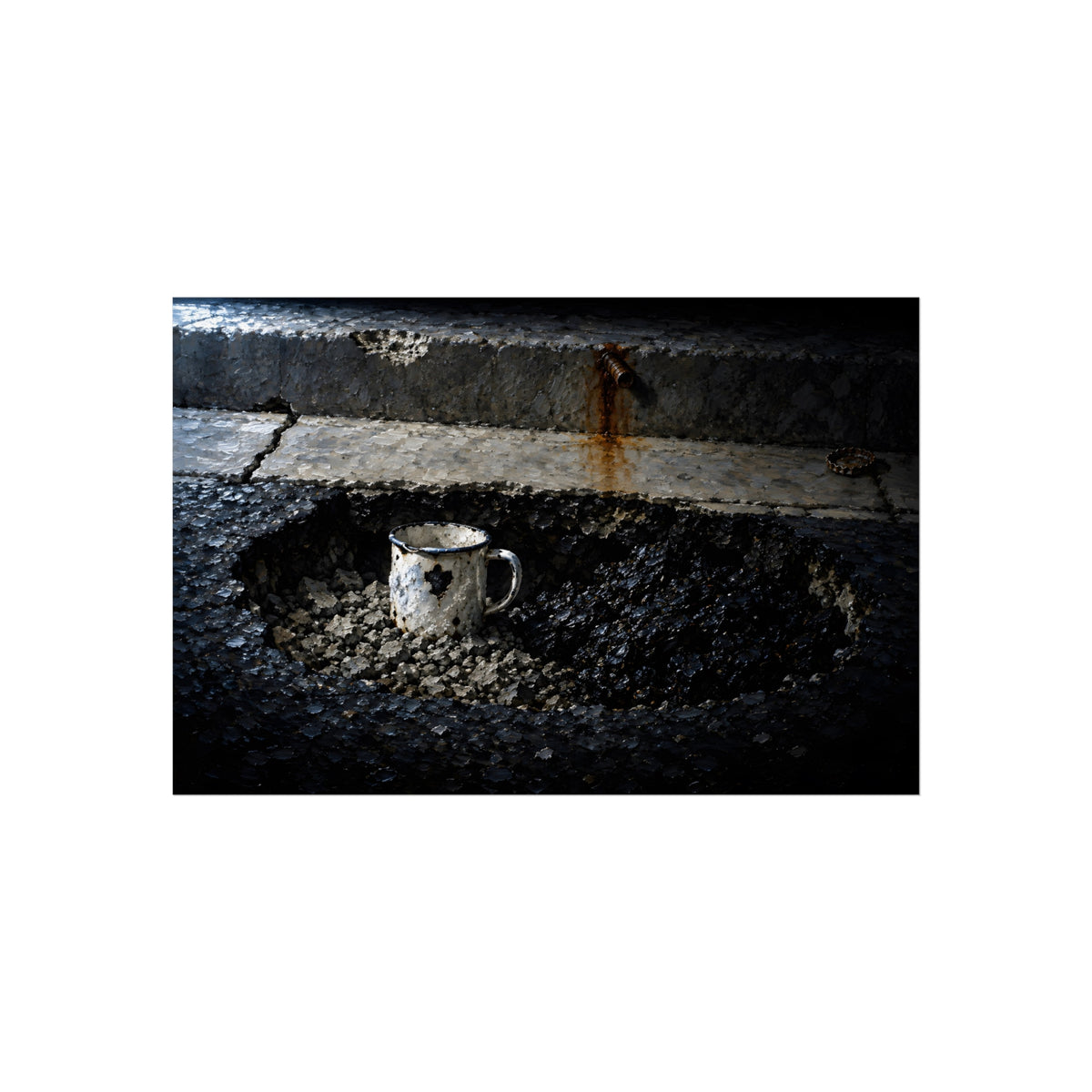 "The Mug Standing Free": A Garabaggio Fine Art Print