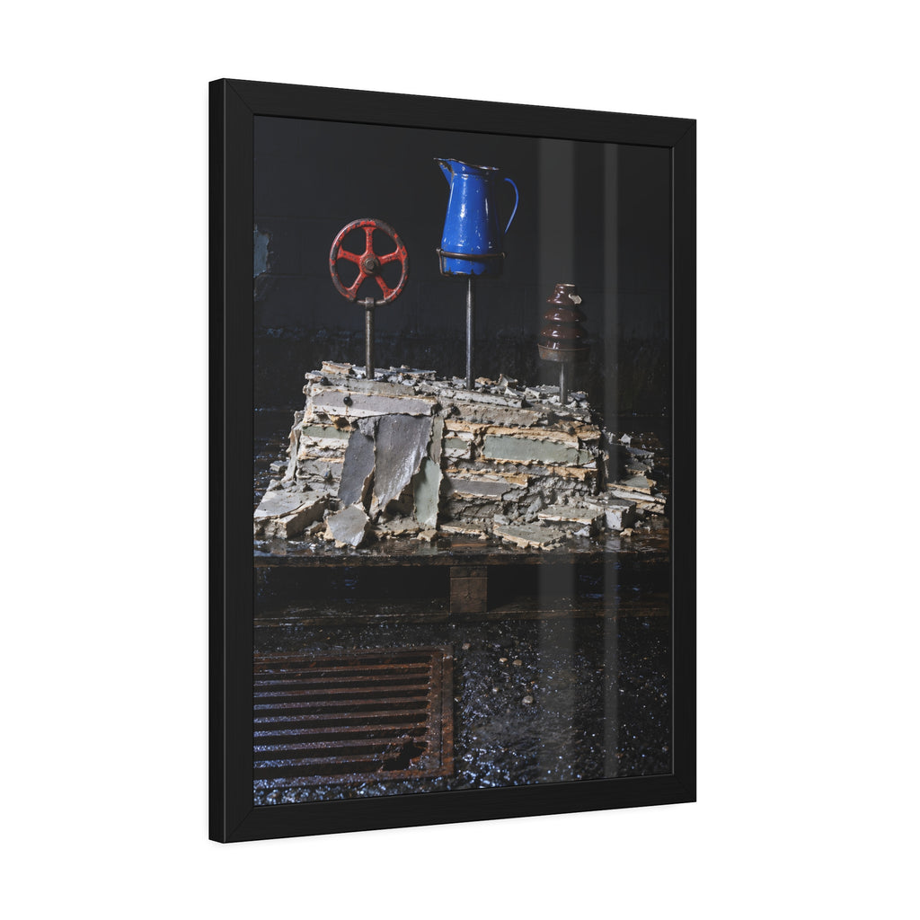 "What the Block Gave Back": A Garabaggio Framed Print