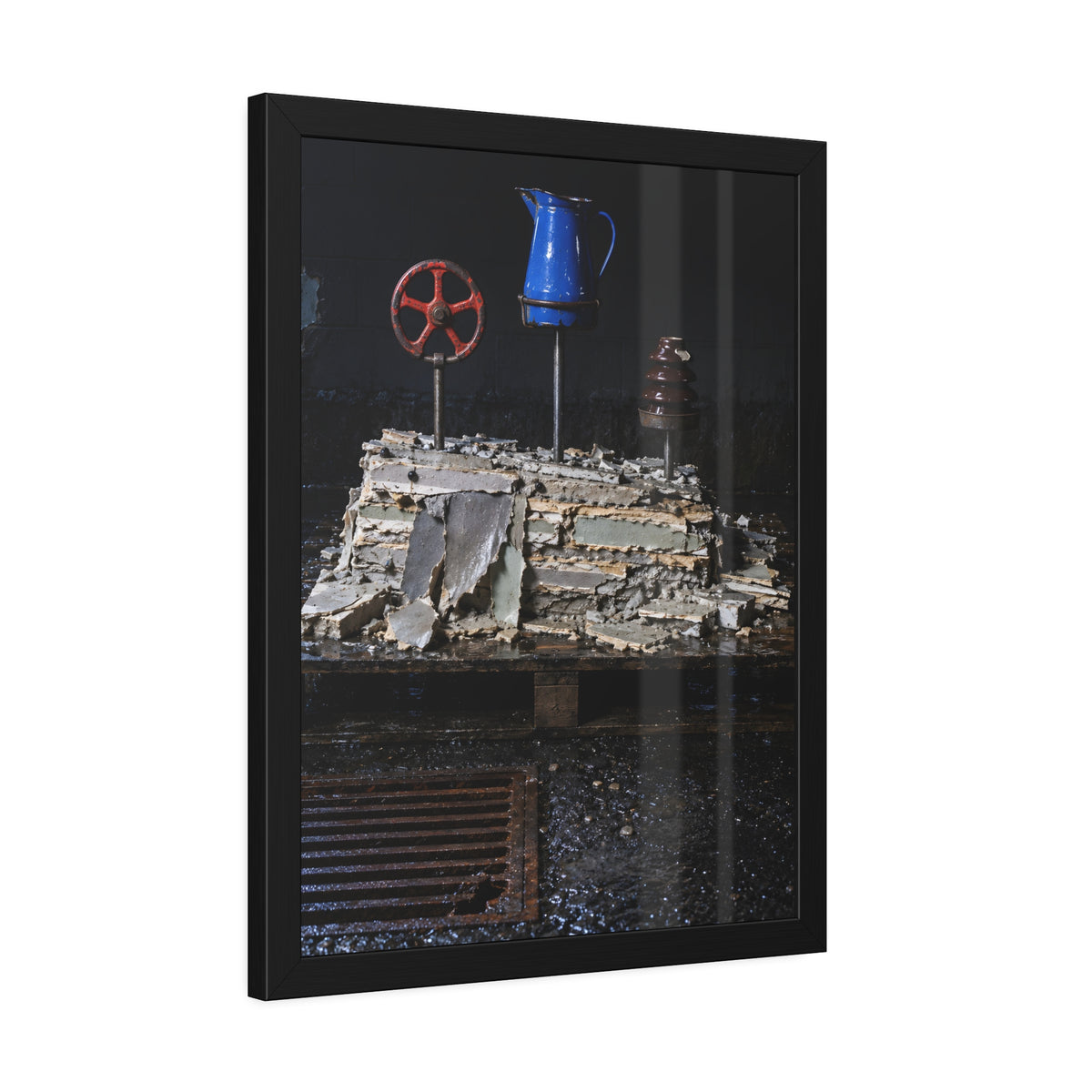 "What the Block Gave Back": A Garabaggio Framed Print