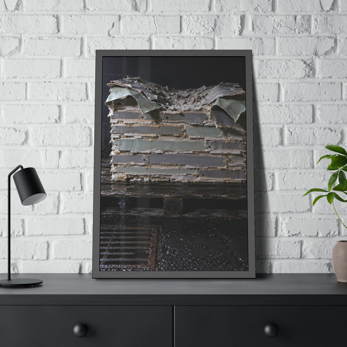 "The Facing Lets Go": A Garabaggio Framed Print