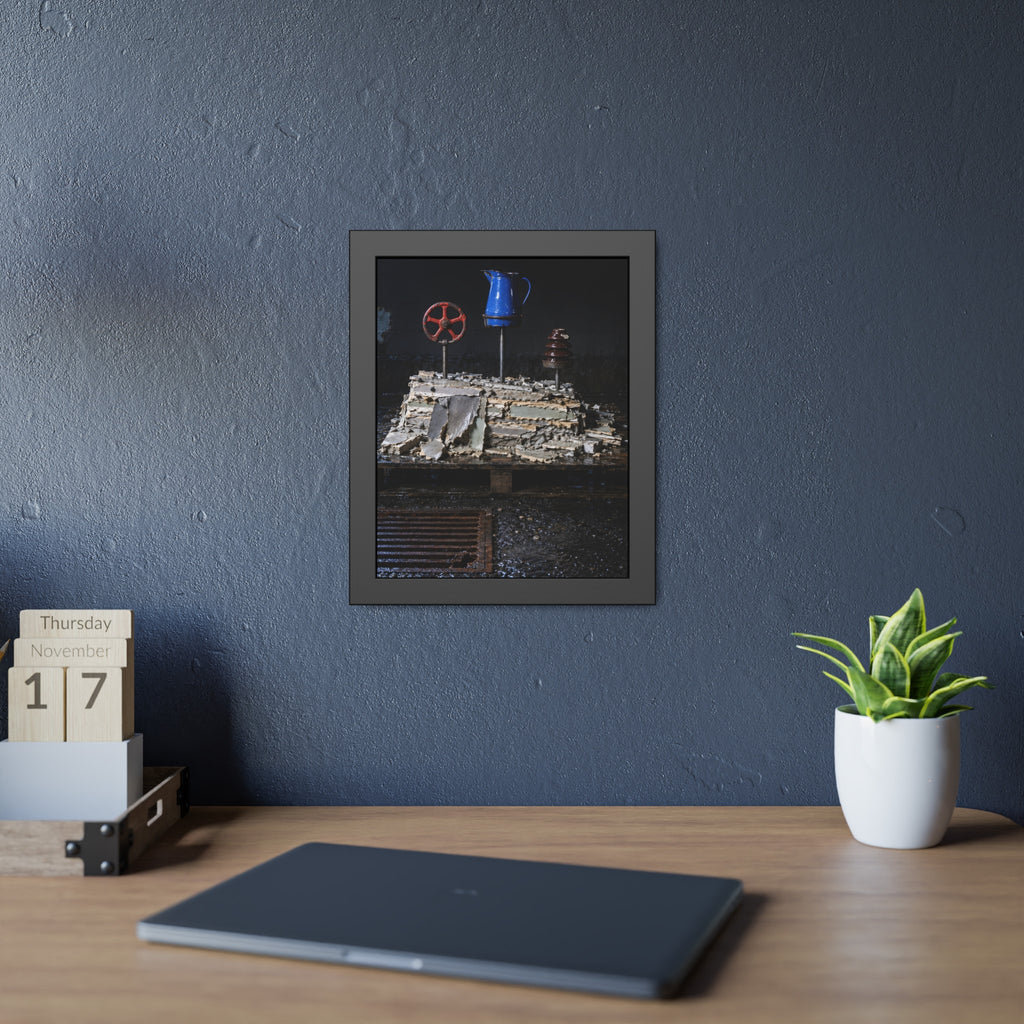"What the Block Gave Back": A Garabaggio Framed Print