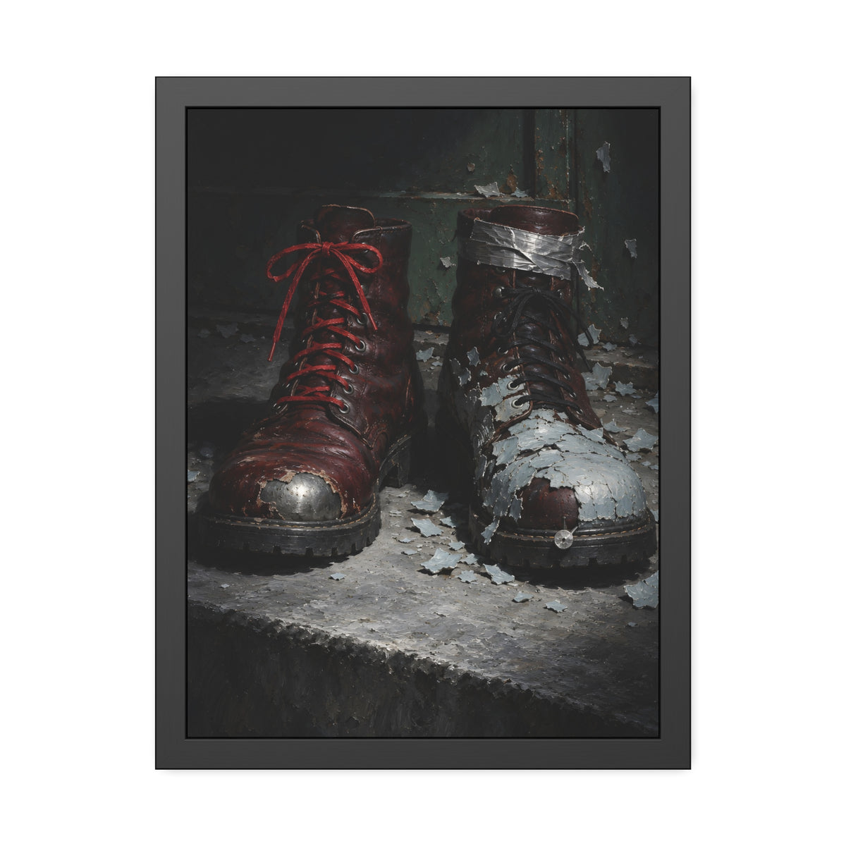 "The Bare Steel Crescent": A Garabaggio Framed Print
