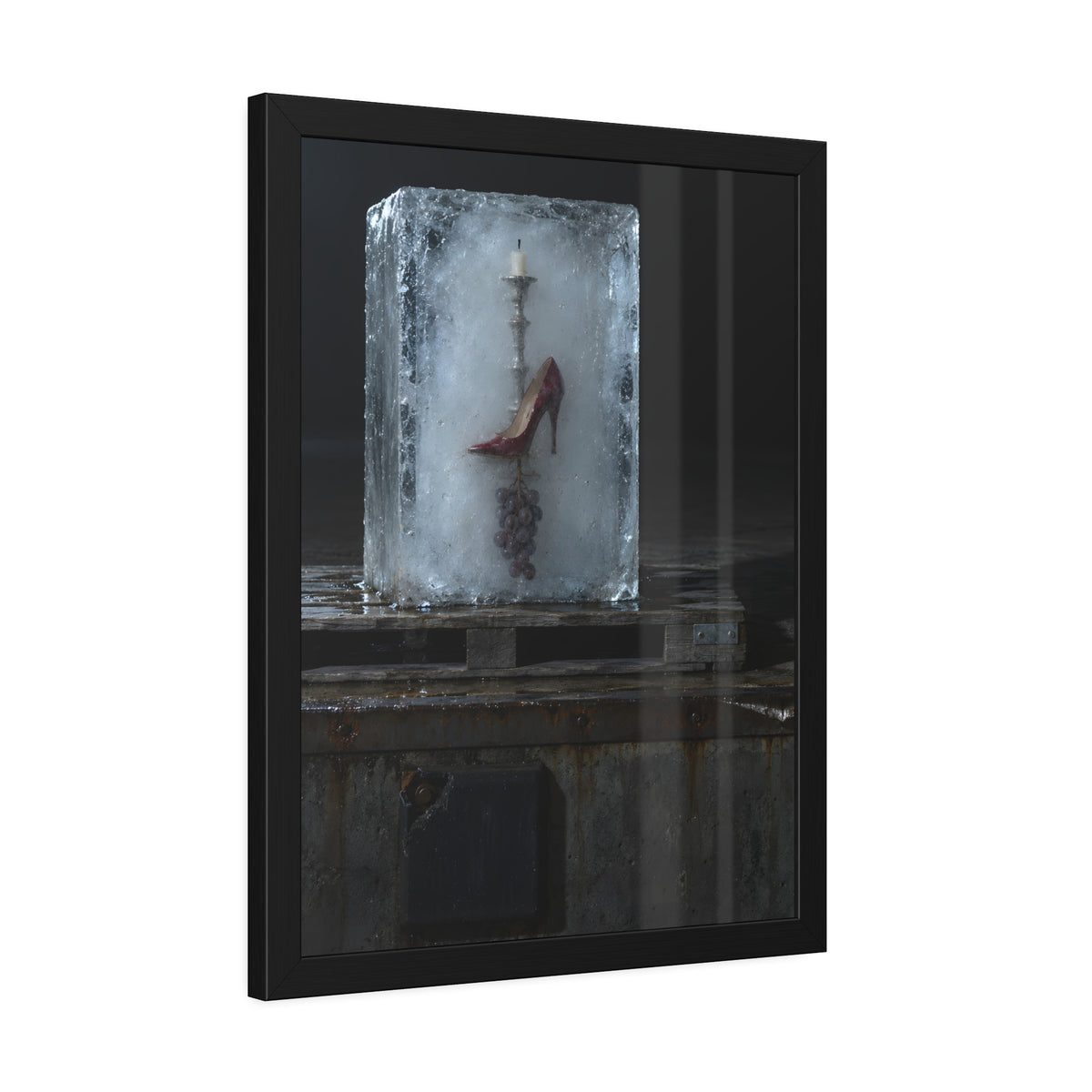 "The Whole Block": A Garabaggio Framed Print