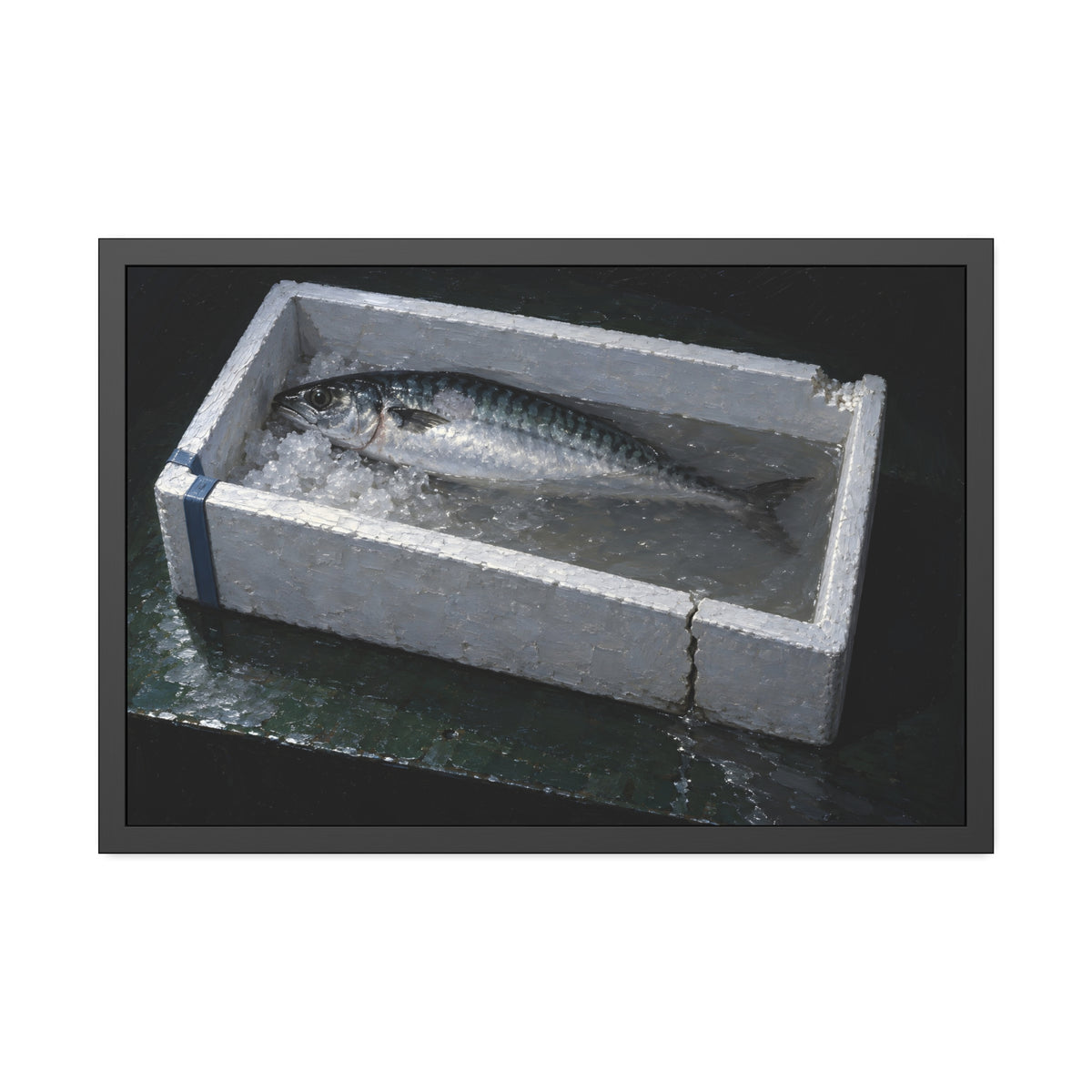 "The Tail in the Water": A Garabaggio Framed Print