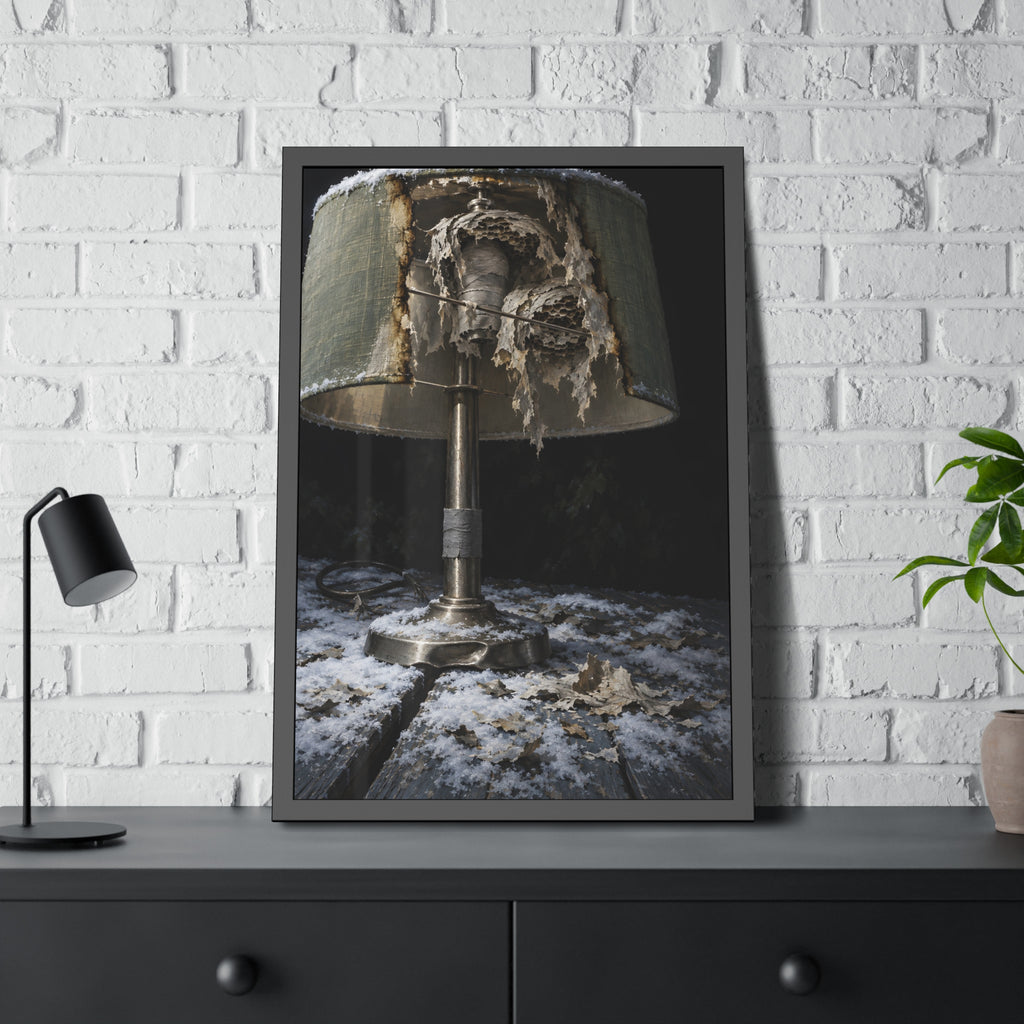 "Snow on the Shade": A Garabaggio Framed Print